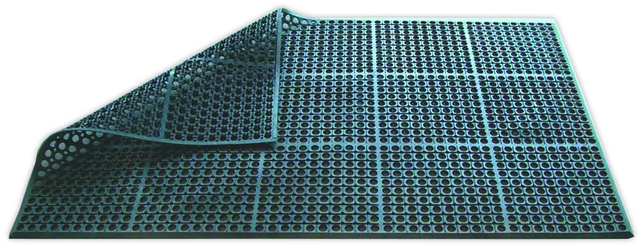 Tapete de Borracha Antiderrapante 90x150 cm Preto