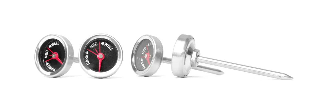 Termómetro para Carne Profissional Inox – Kit 4 Unidades para Forno