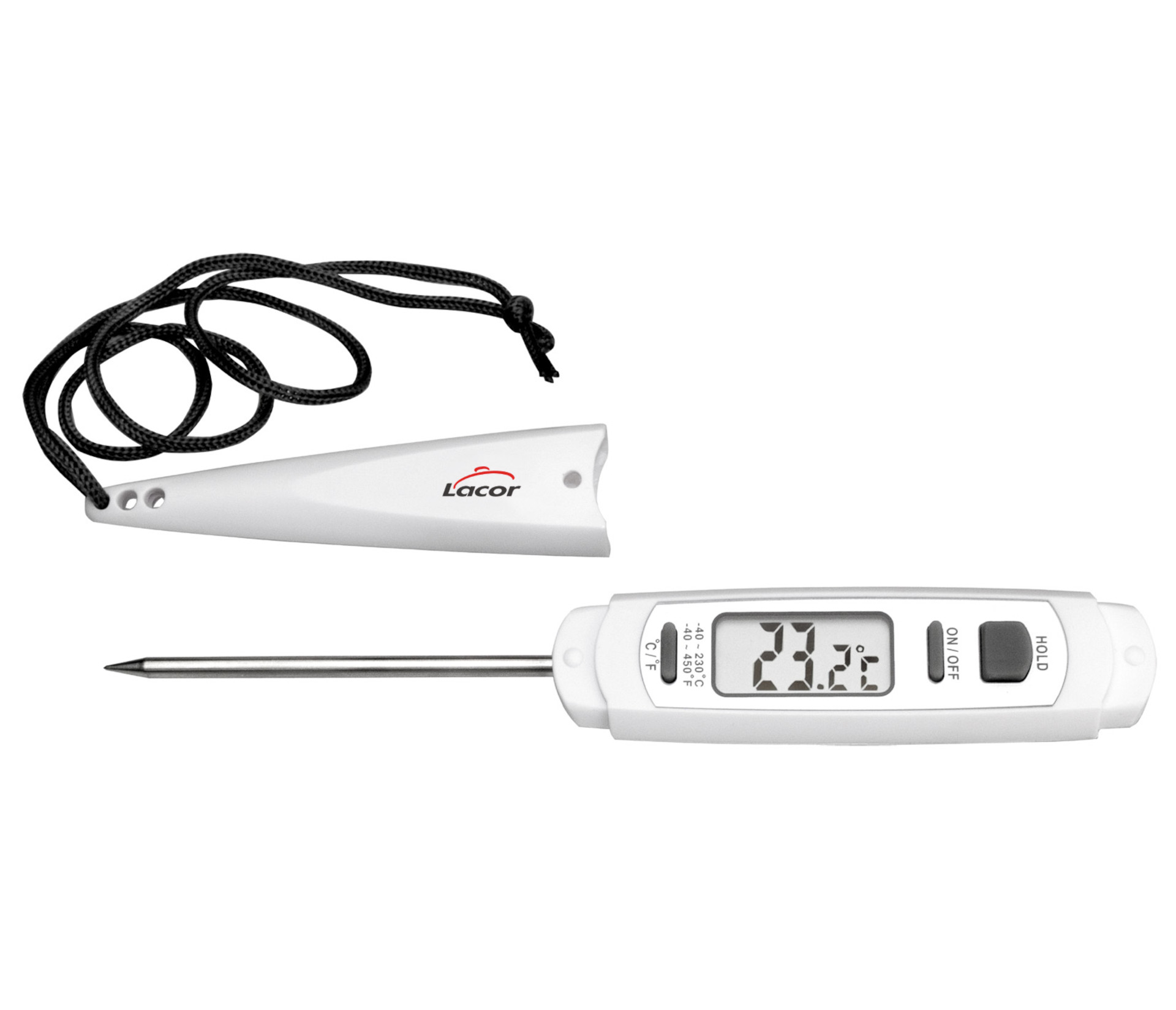 Termómetro Eletrónico Inox -40 ºC a 230 ºC para Cozinha Profissional