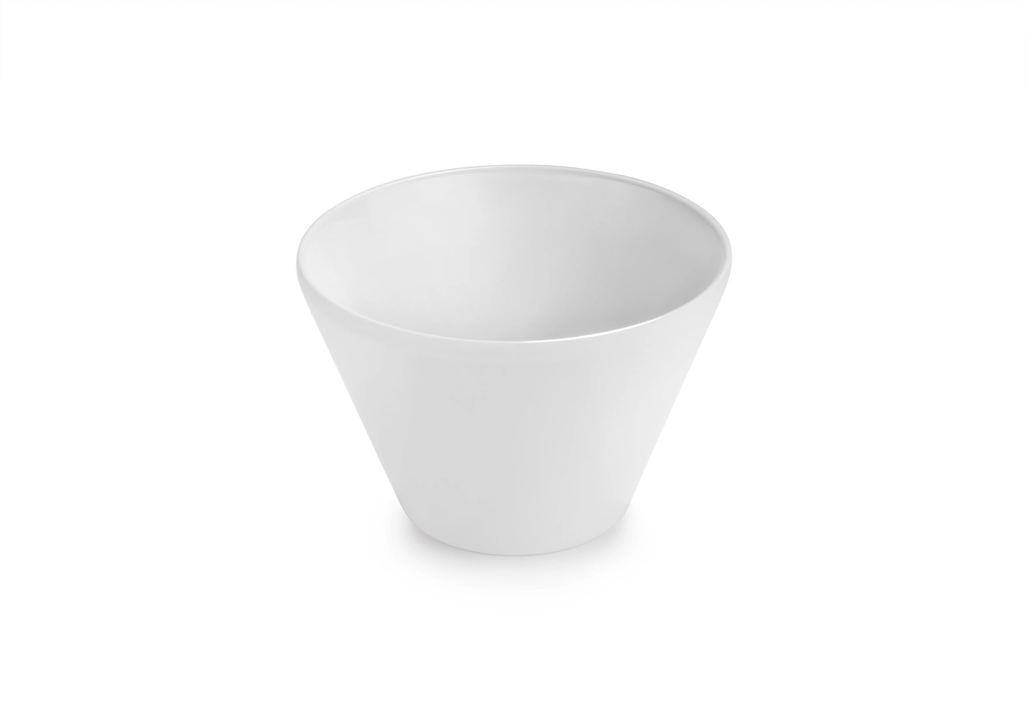 Taça Cónica Melamina Branca 16 cm para Buffet e Serviço de Mesa