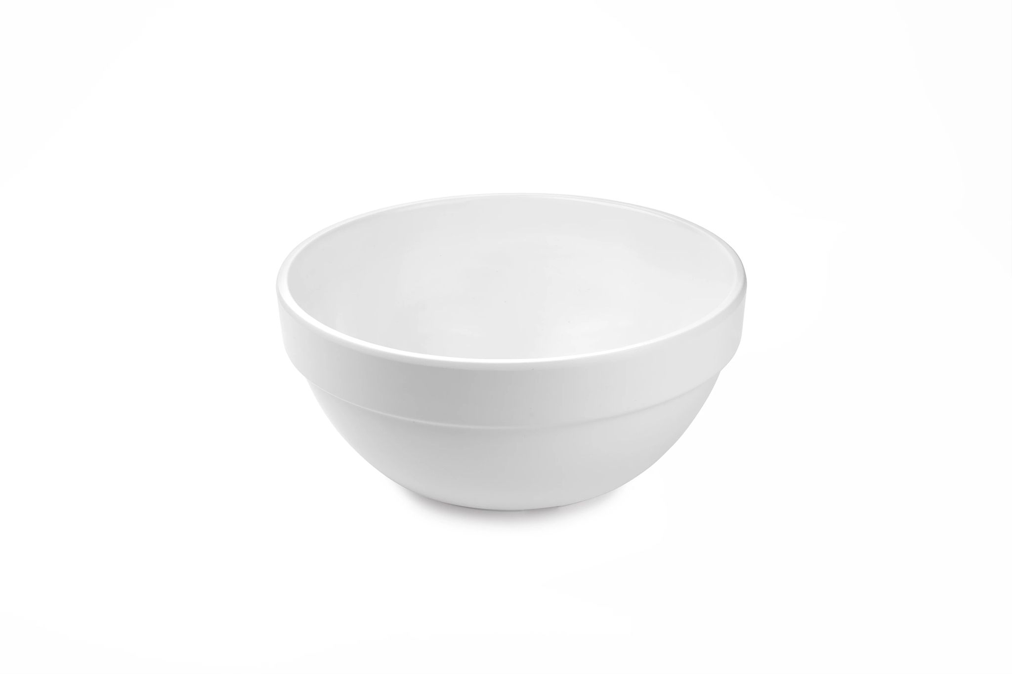 Taça Redonda Melamina Branca 22,5 cm para Serviço de Mesa