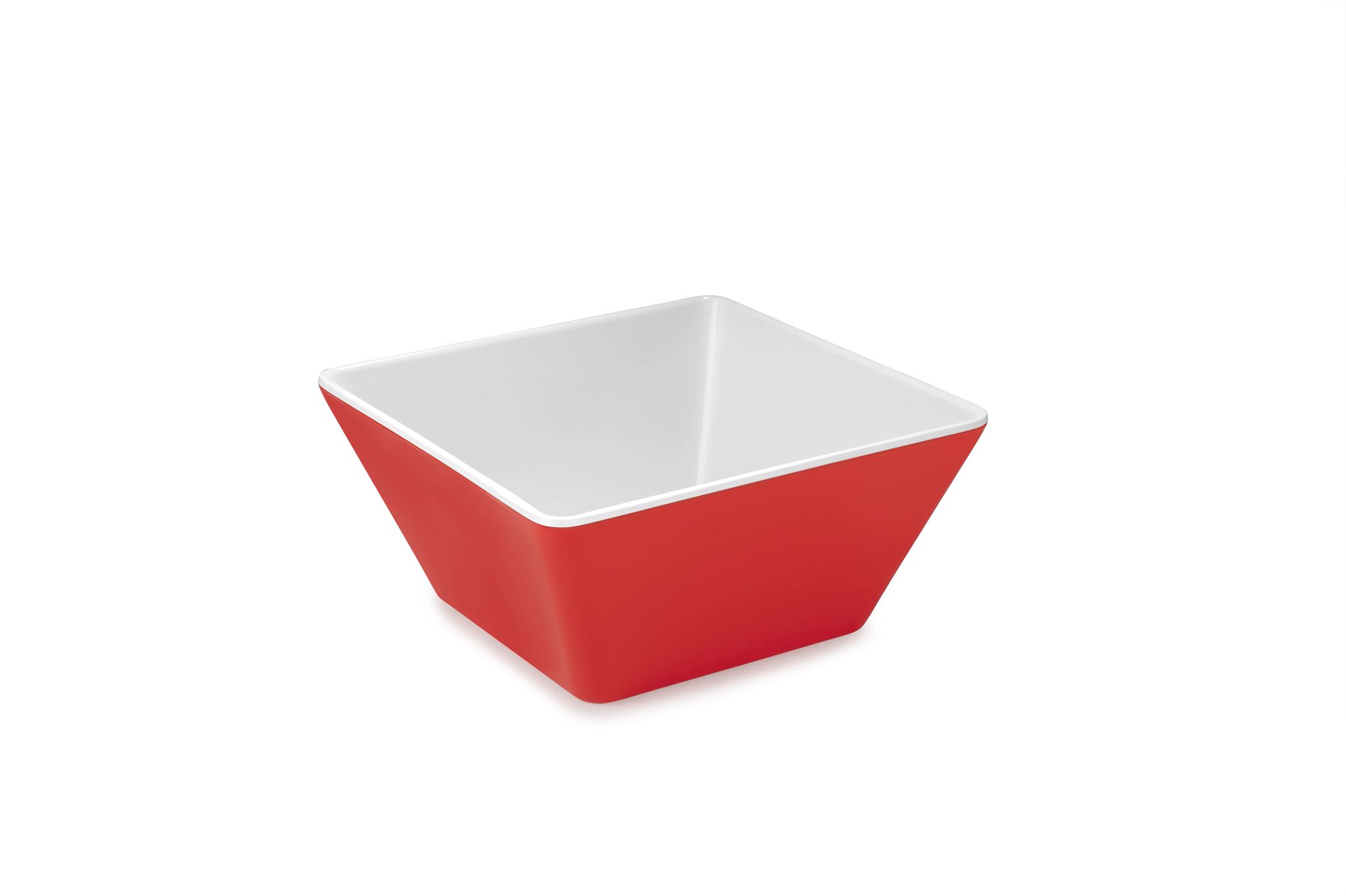 Taça Quadrada de Melamina 18x18 cm Vermelha para Buffet