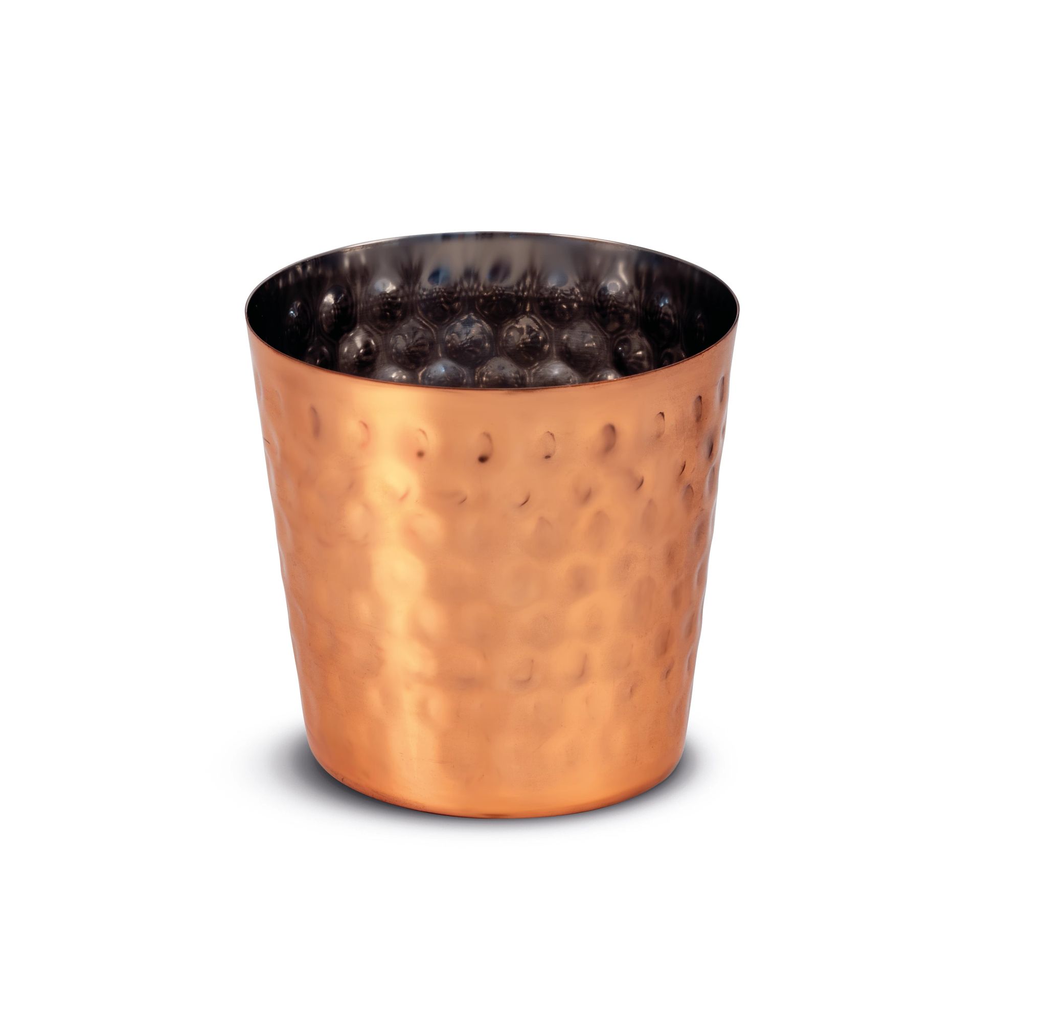 Copo de Servir Martelado Cobre 0.4 L - Aço Inoxidável 8.5 cm
