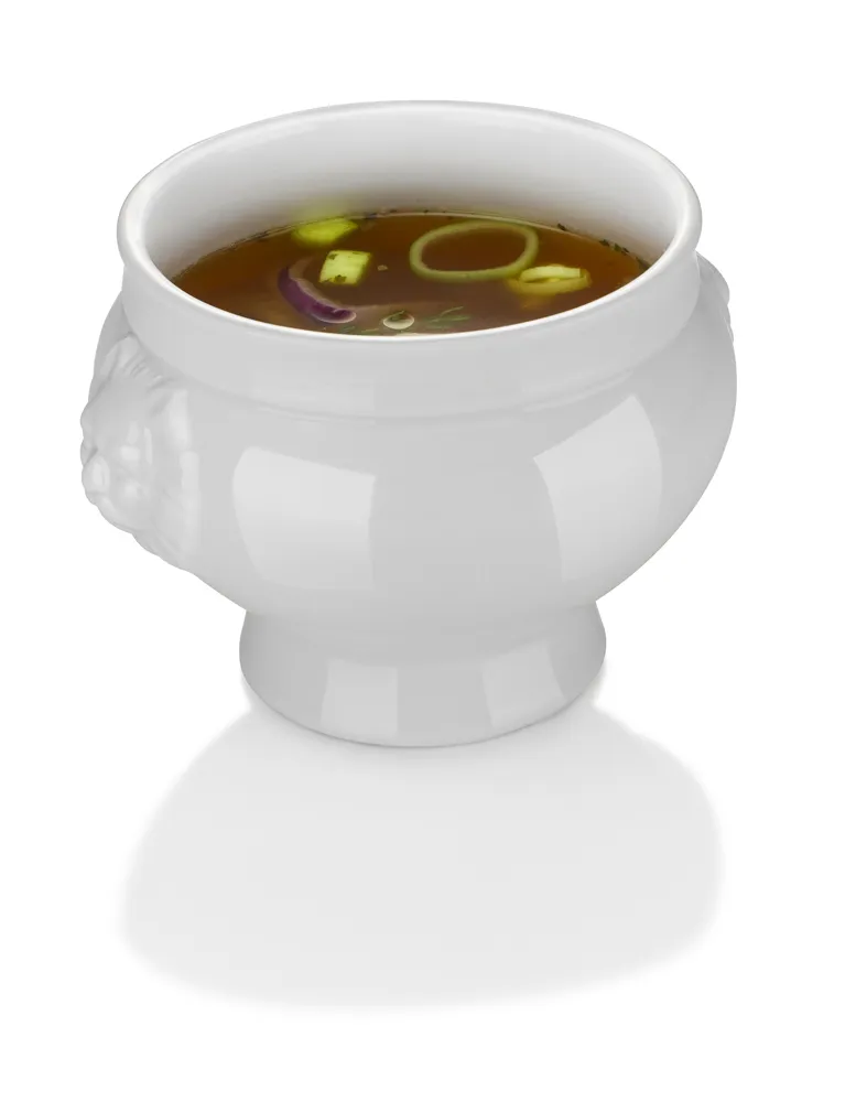Tigela de Sopa Profissional Porcelana 1L Ø175mm Resistente