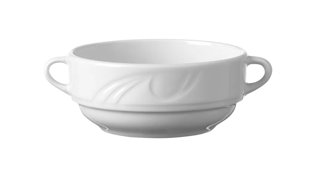 Tigela de Sopa Profissional 0,38L Ø120mm Porcelana Reforçada