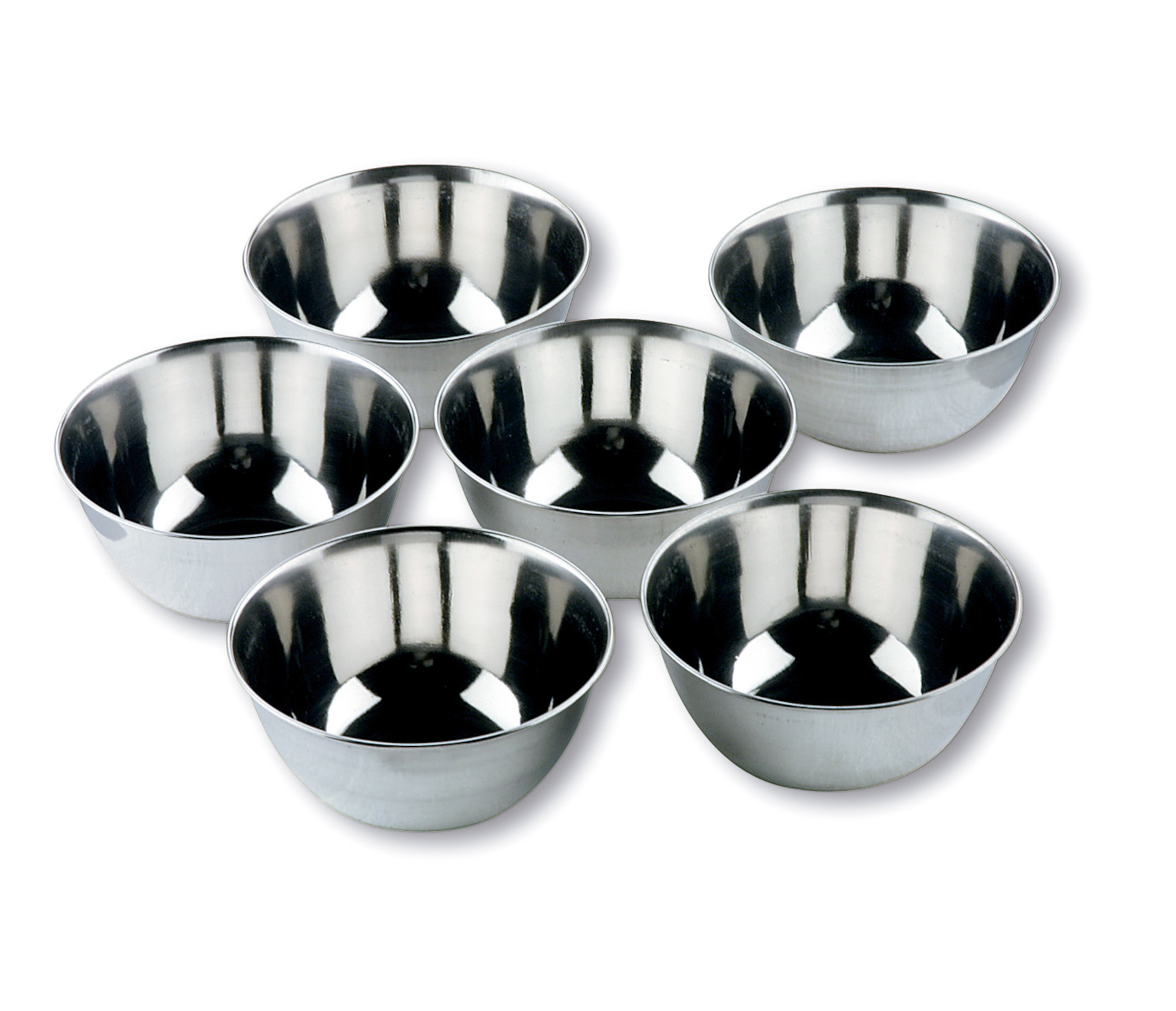 Kit 6 Tigelas Pequenas Inox 12cm - 325ml