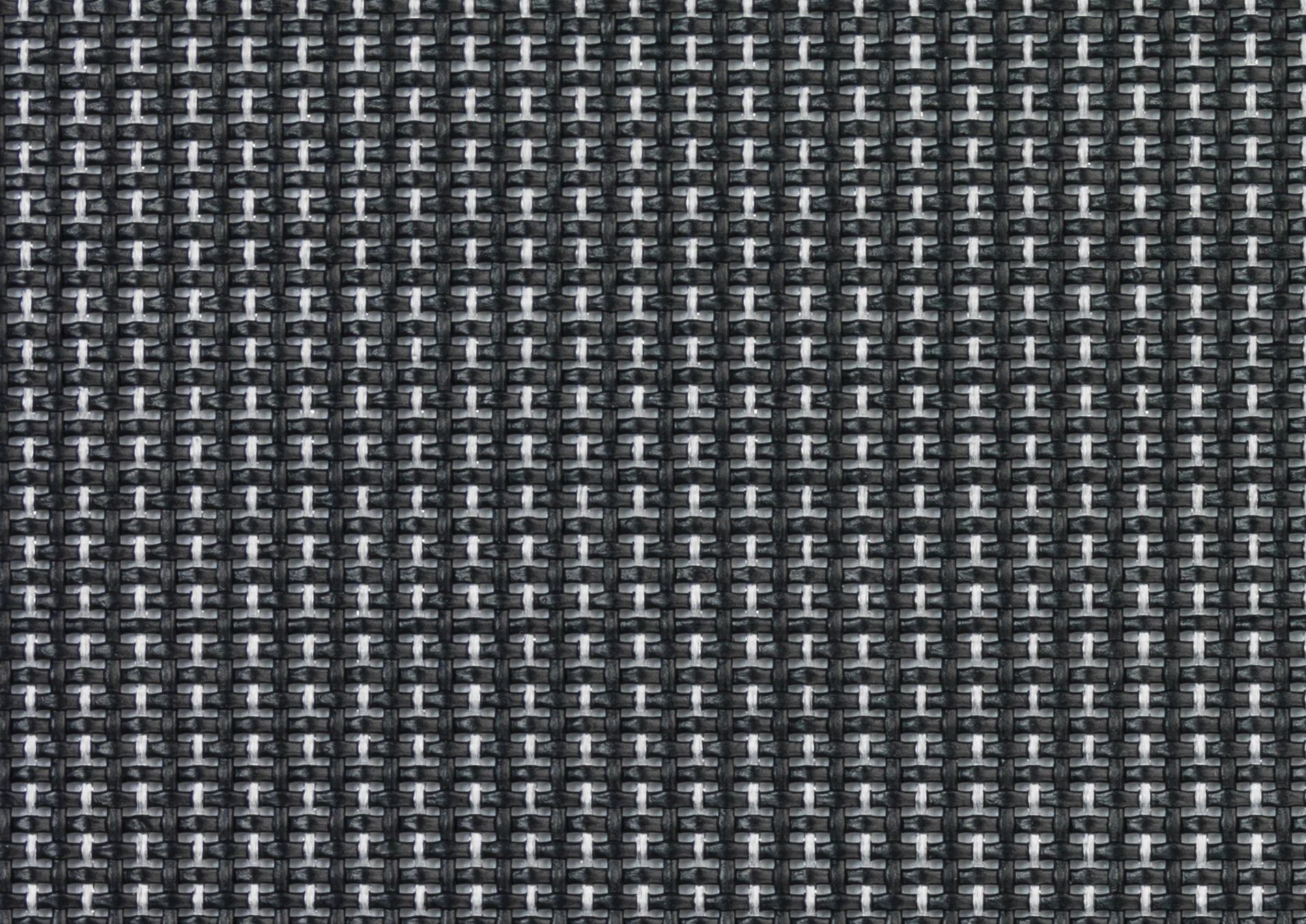 Toalhete Individual PVC Poliéster 45x30 cm Branco-Preto