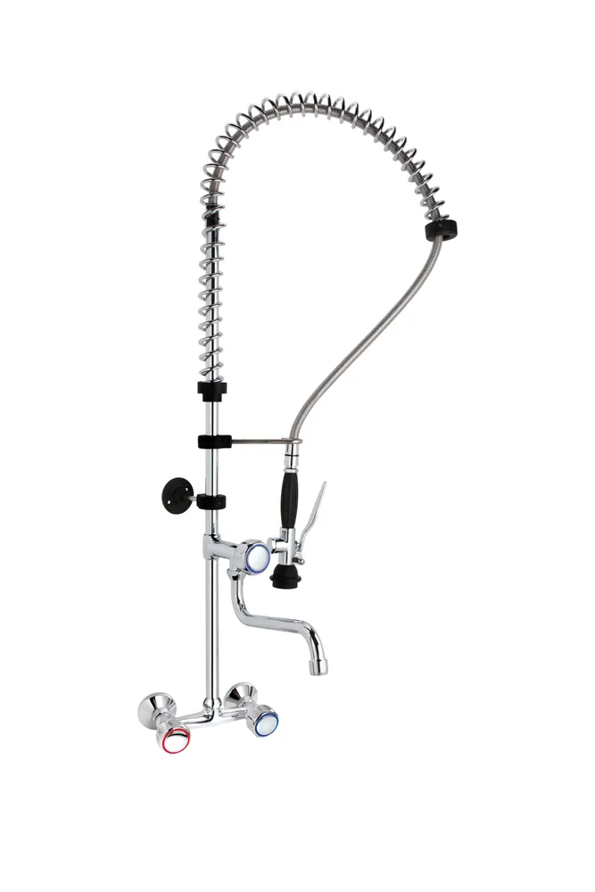 Torneira Pré-Lavagem de Parede com Chuveiro Alta Pressão 1010 mm