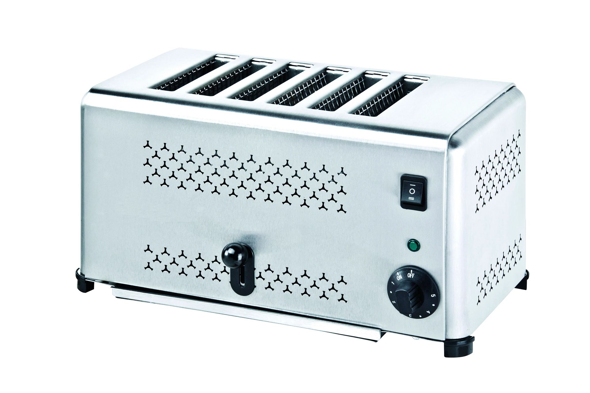 Torradeira Vertical 6 Ranhuras Aço Inoxidável 2500W