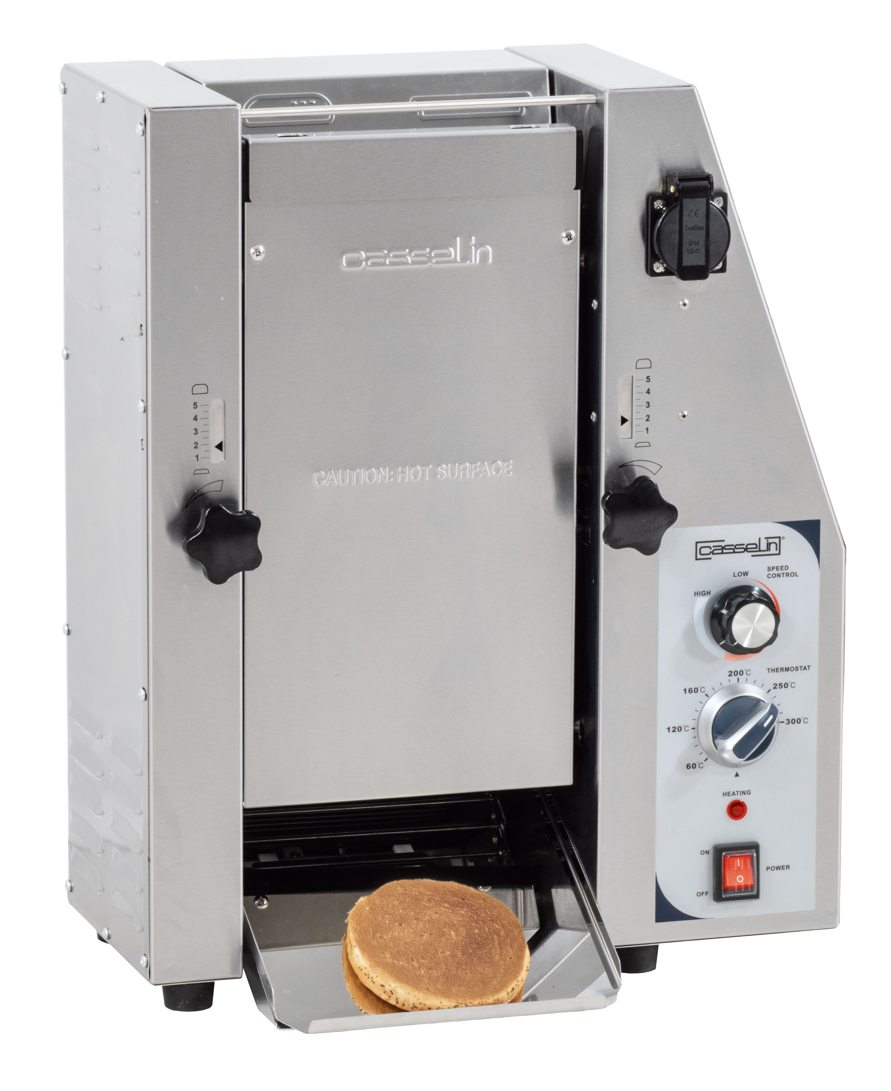 Torradeira Vertical de Cinta para Pão de Hambúrguer 1800 Toasts/h