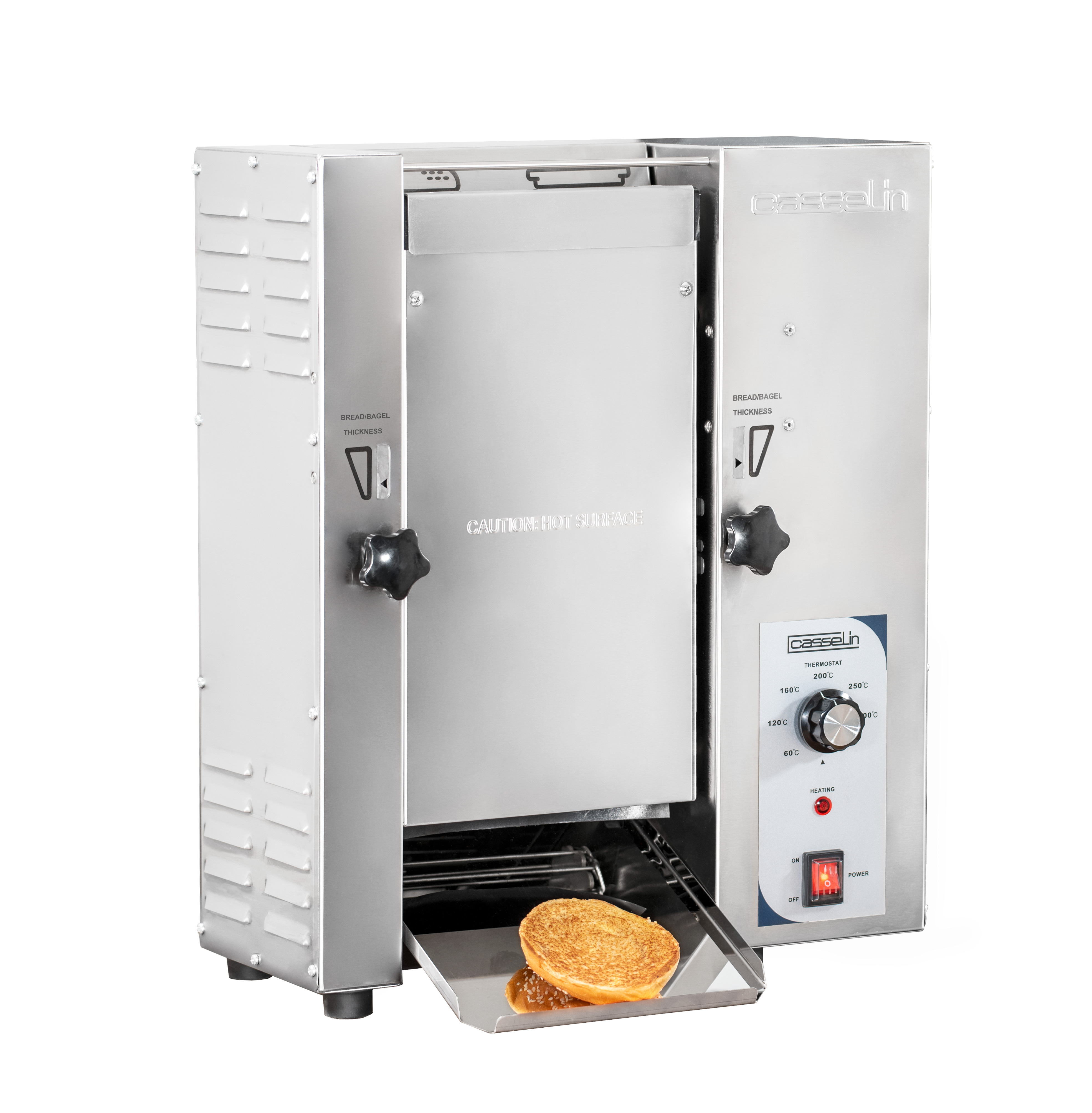 Torradeira Vertical Automática 1500W para Pães de Hambúrguer