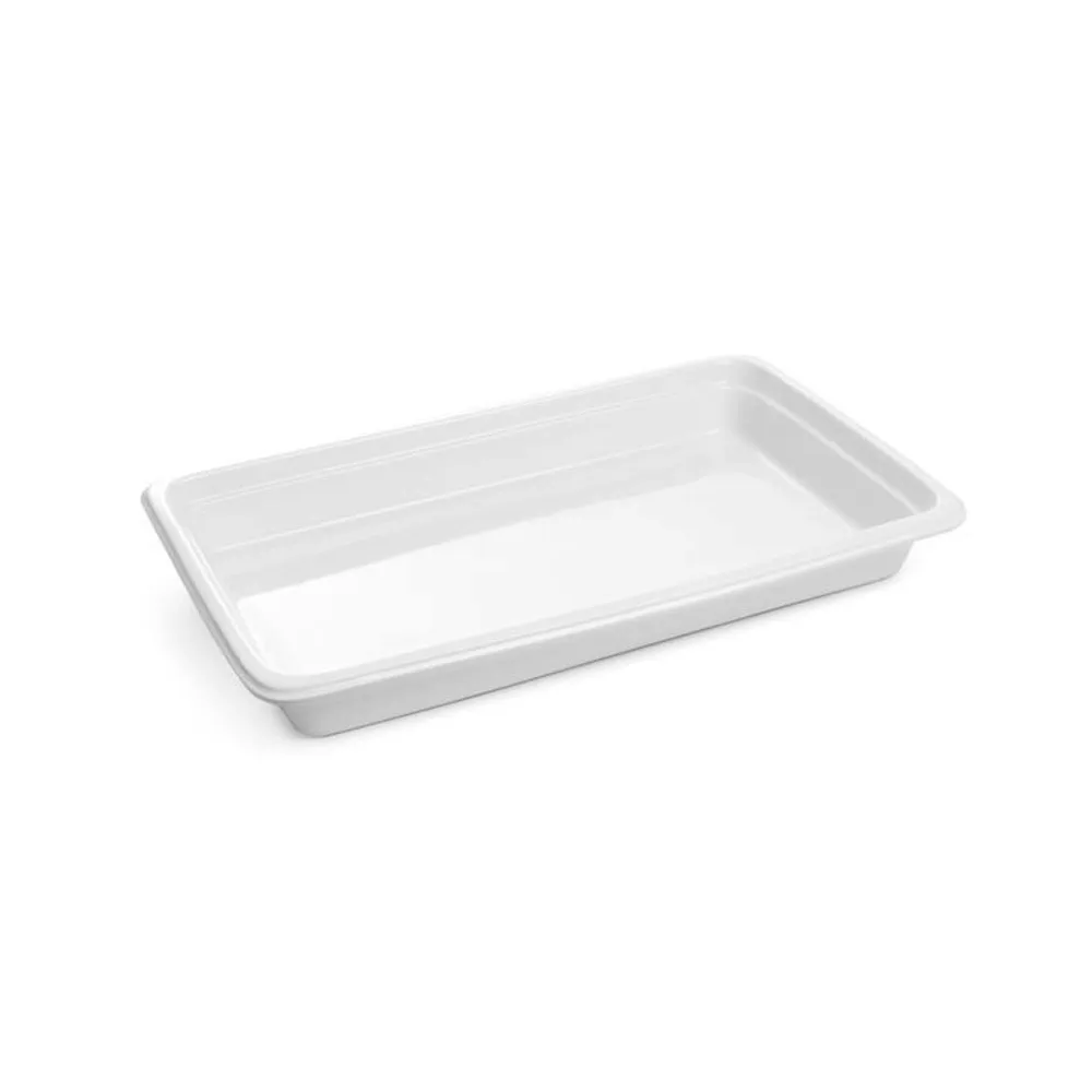 Travessa Gastronorm GN 1/1 Porcelana | Resistência Superior | 530x325x65mm