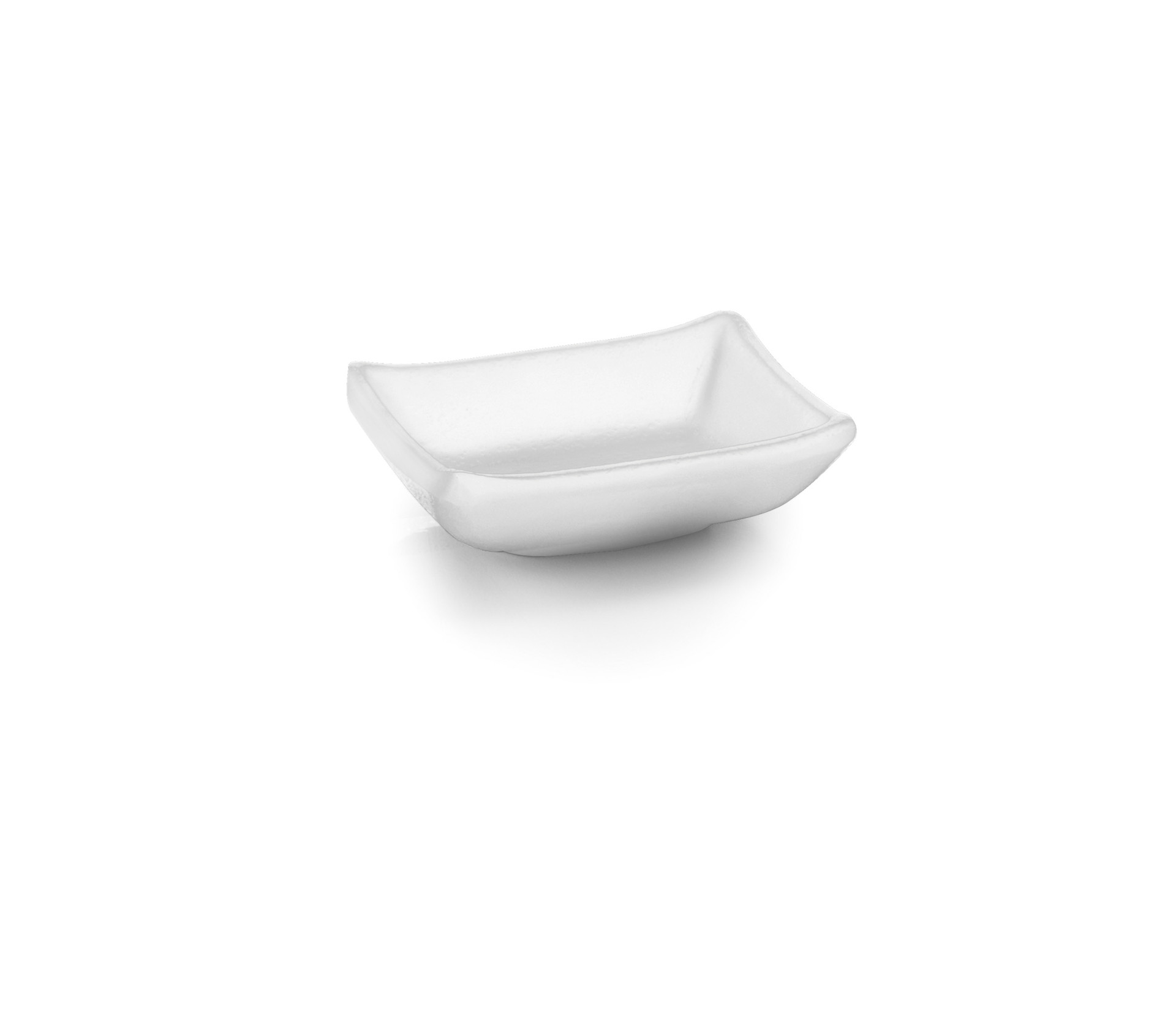 Travessa para Molho Mini, Melamina Branca, 9x7cm