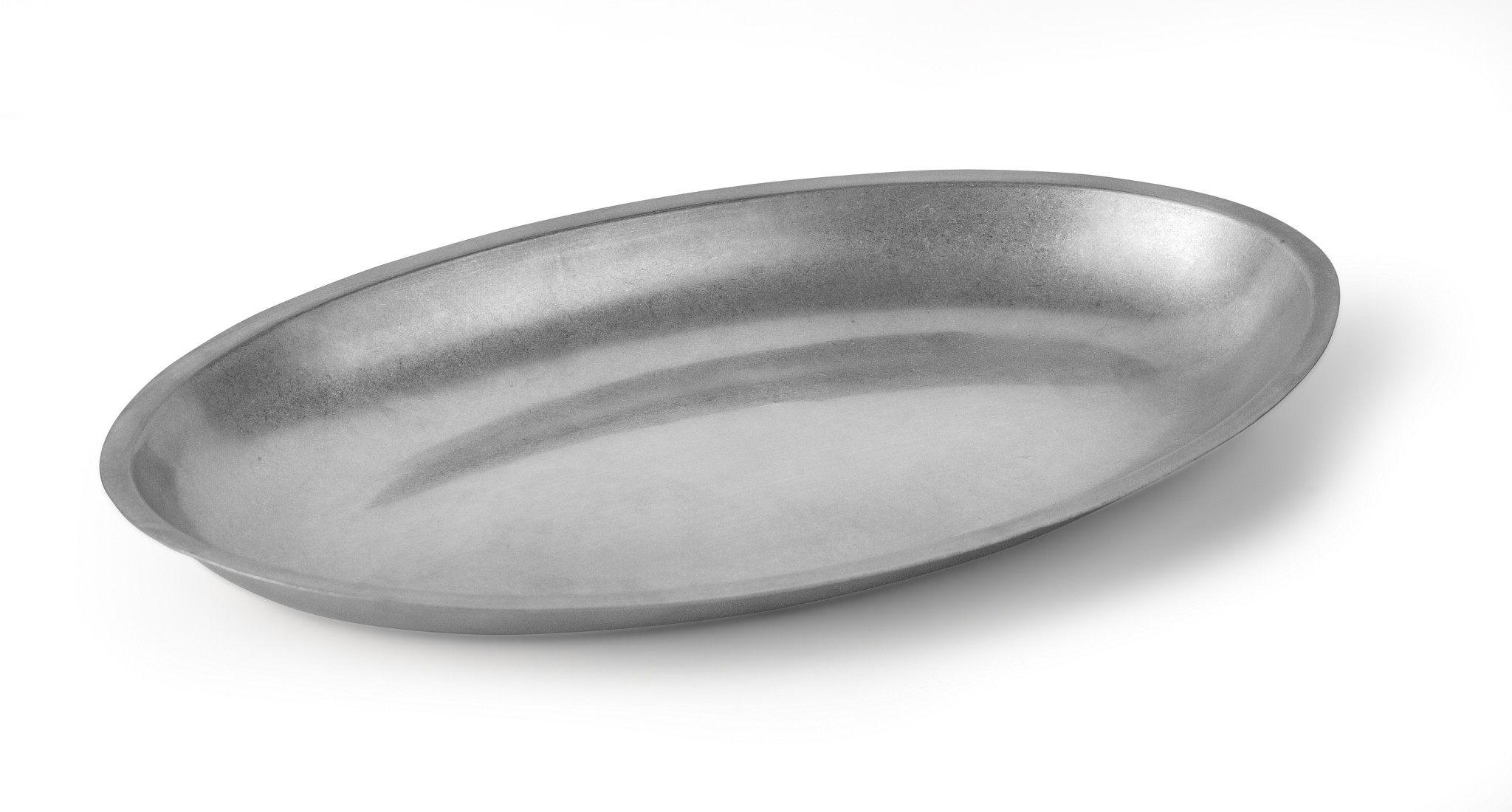 Travessa Oval Vintage 30x18 cm Aço Inoxidável