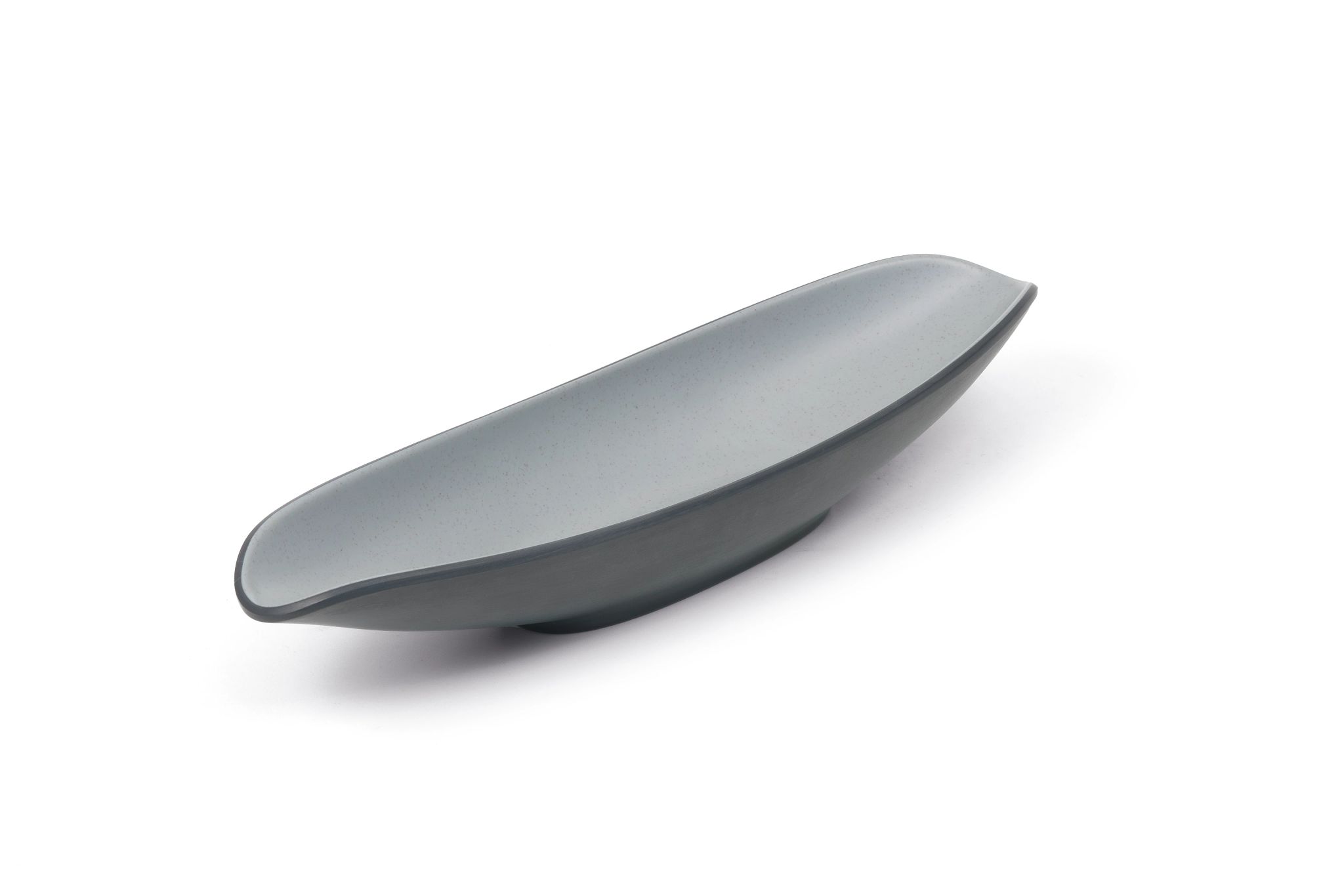 Prato Oval Melamina Cinzento 34.5 x 10 cm para Serviço
