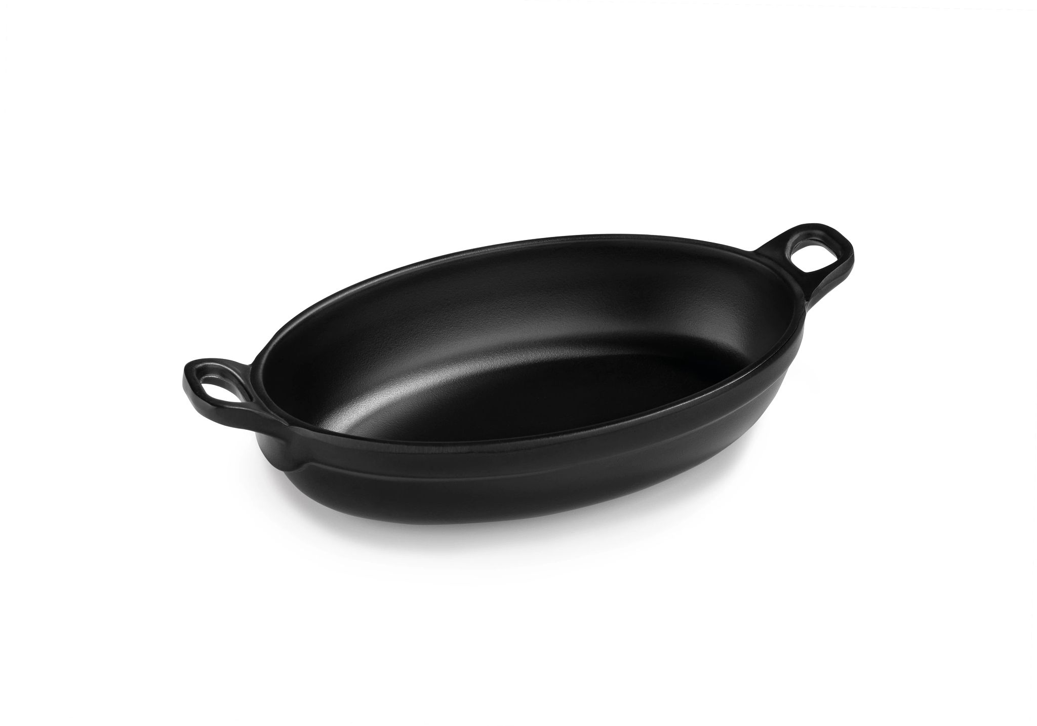 Travessa Oval Melamina Preta 15.5 cm — Serviço de Mesa