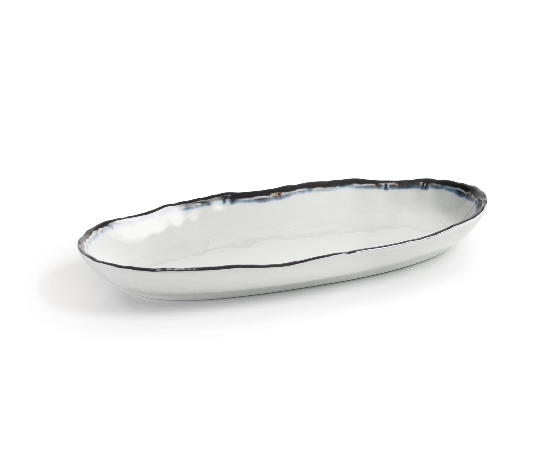 Travessa Oval Melamina 40.6 x 14.7 cm para Serviço de Mesa