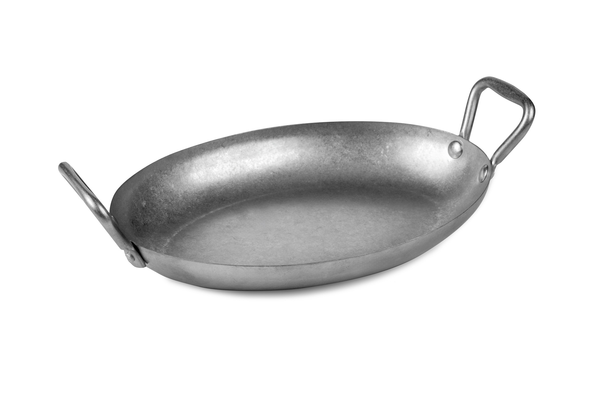 Travessa de Serviço Oval Vintage Aço Inoxidável 29.5x19.5 cm