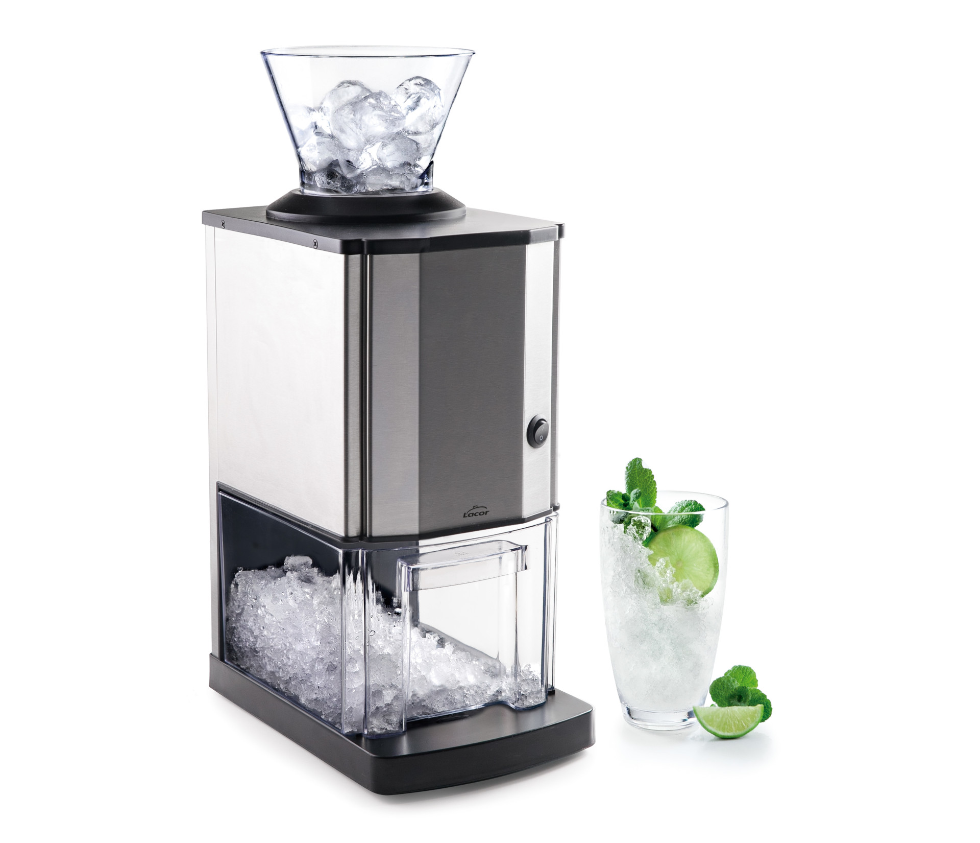 Triturador de Gelo Elétrico 12 kg/h para Cocktails e Bebidas