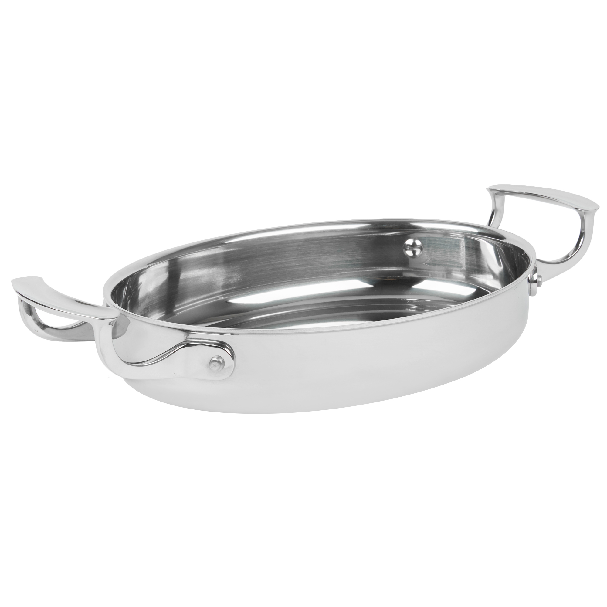 Assadeira Oval Inox 1.7L para Gratinar e Servir
