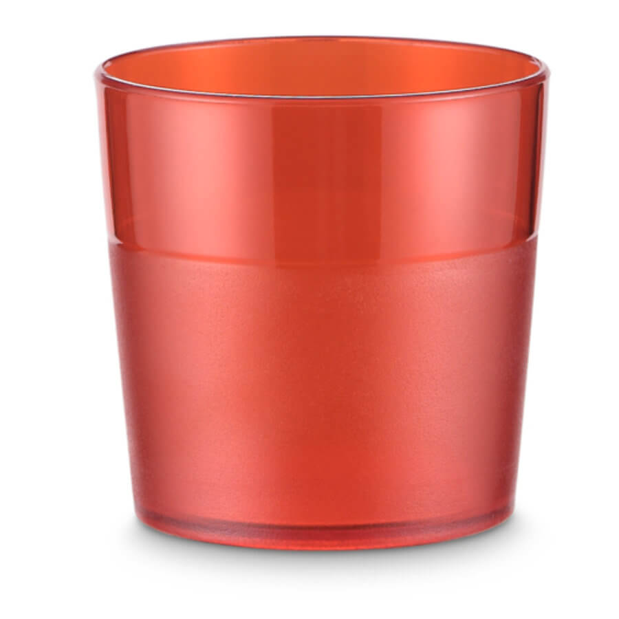 Vaso Policarbonato 0.17L Vermelho - Resistente e Durável
