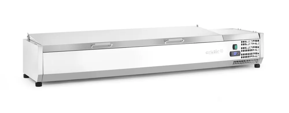 Vitrine Refrigerada Expositora GN 1/3, 4 Cubas, 1205mm