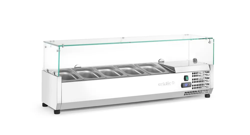 Vitrine Refrigerada 8x GN 1/4 Elétrica 1805mm
