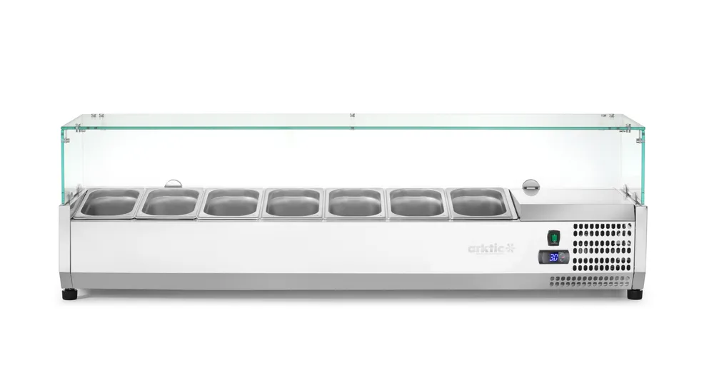 Vitrine Refrigerada 8x GN 1/4 Elétrica 1805mm