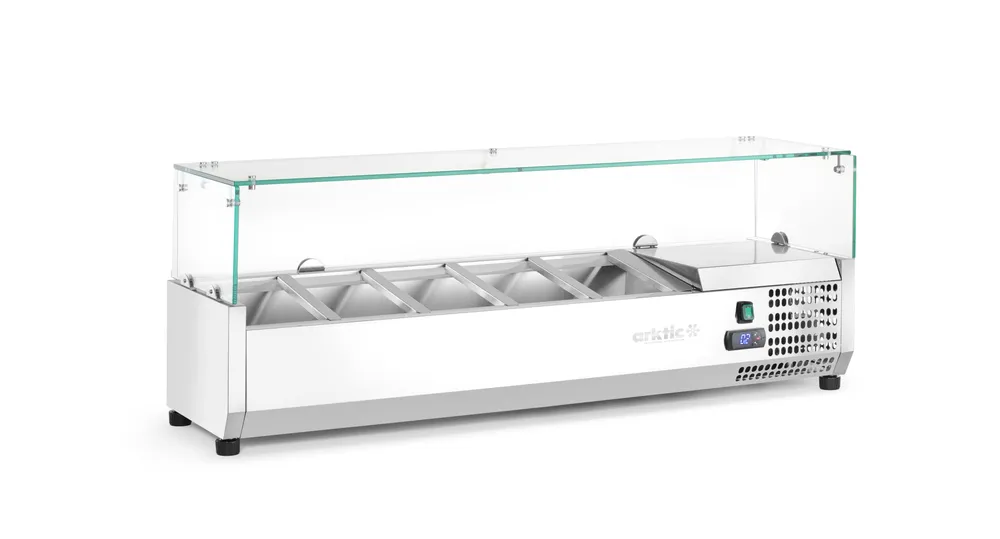 Vitrine Refrigerada 8x GN 1/4 Elétrica 1805mm