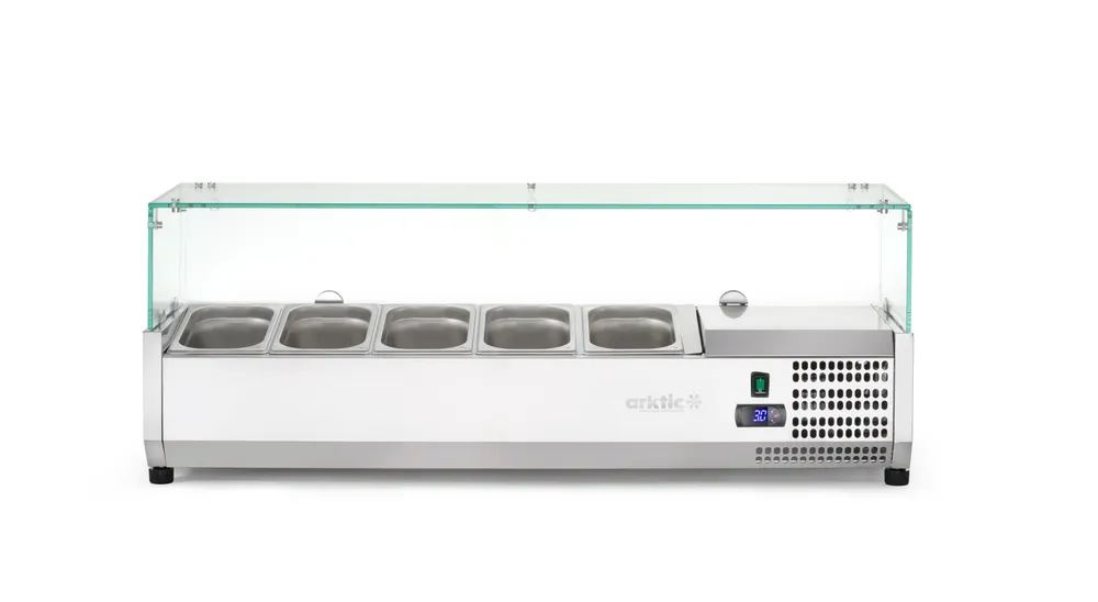 Vitrine Refrigerada de Bancada 5x GN 1/4 – 1205mm