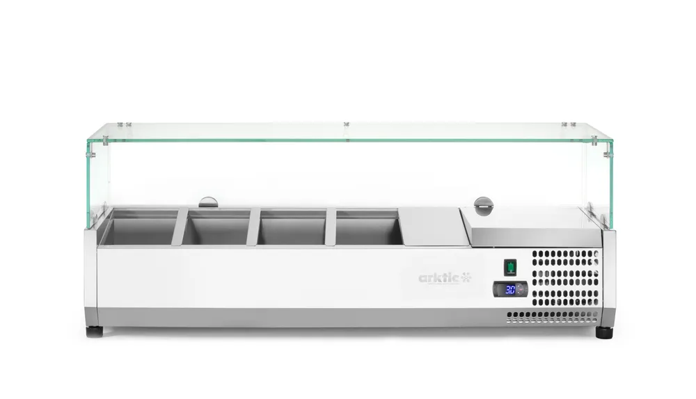 Vitrine Refrigerada Expositora 6x GN 1/3, 1405mm, Elétrica