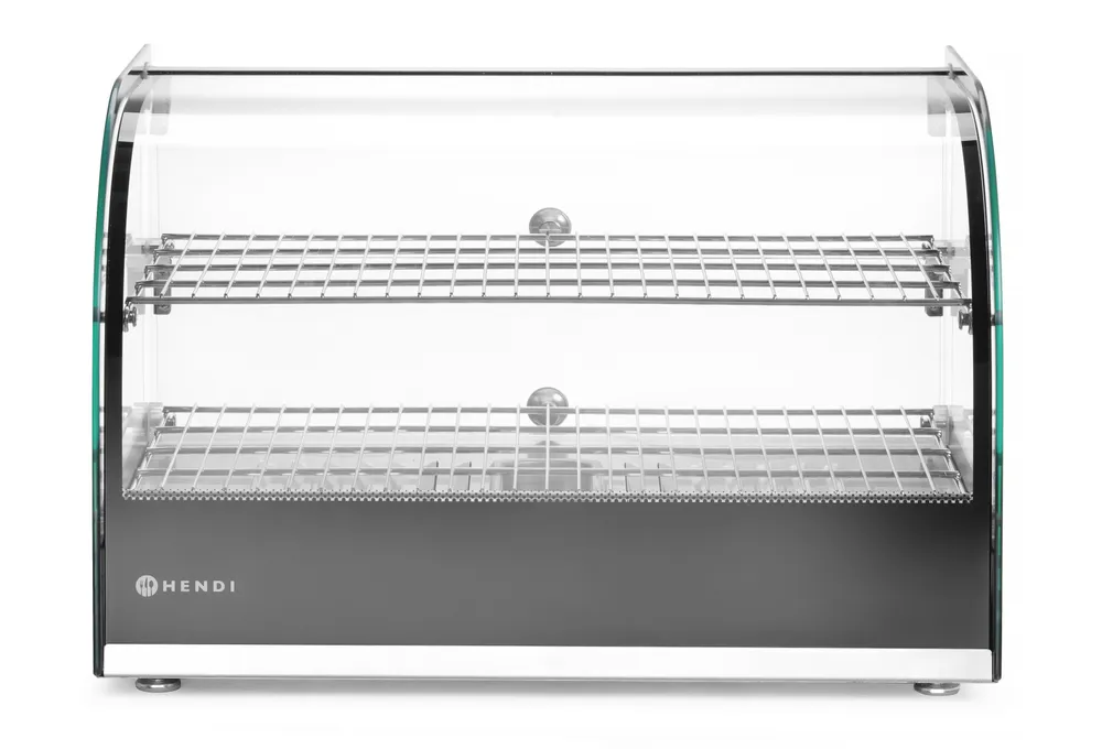 Vitrine Aquecida de Bancada Duplo Nível, Elétrica, 554x376x432mm