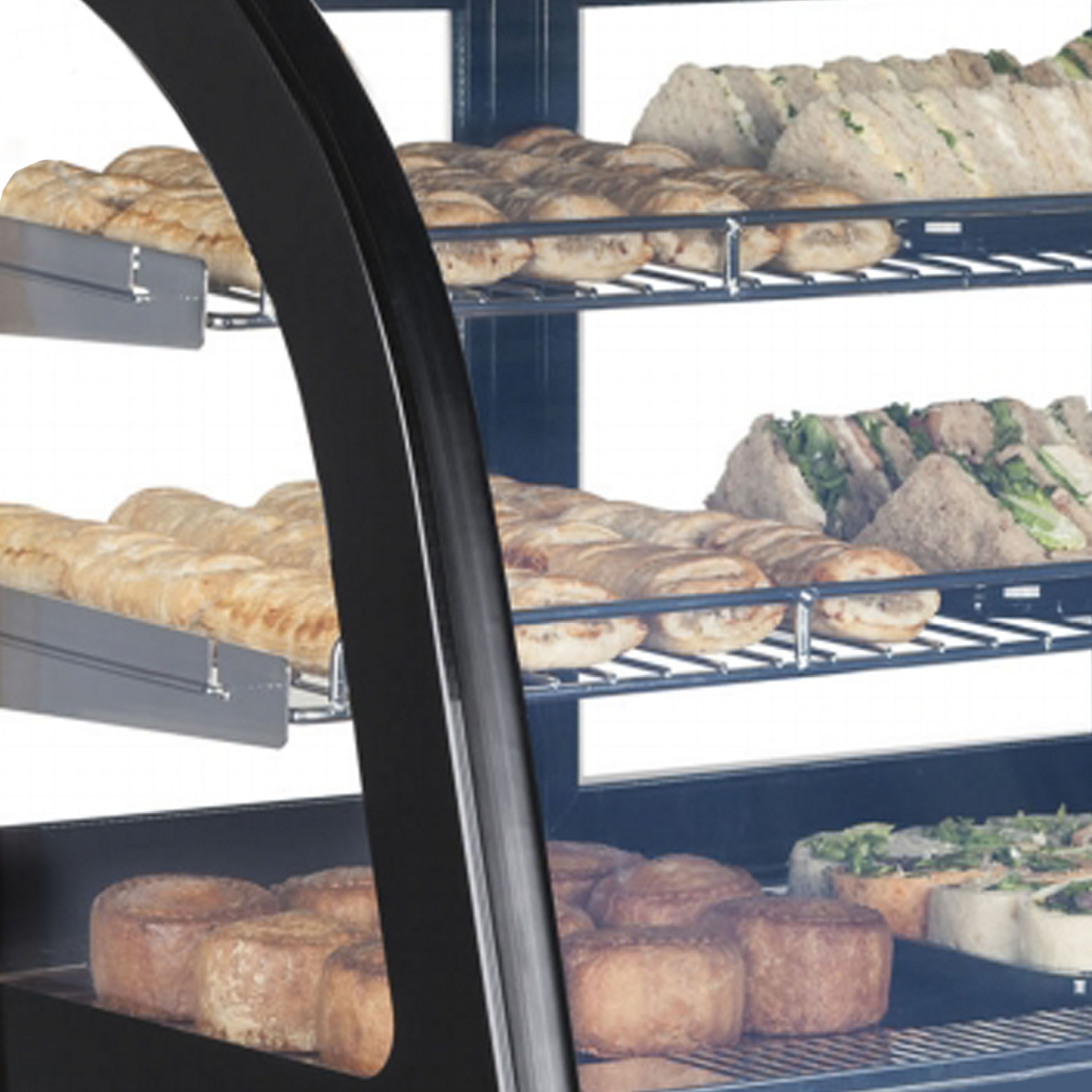 Vitrine de Balcão Refrigerada Vidro Curvo 60L - LCT750C
