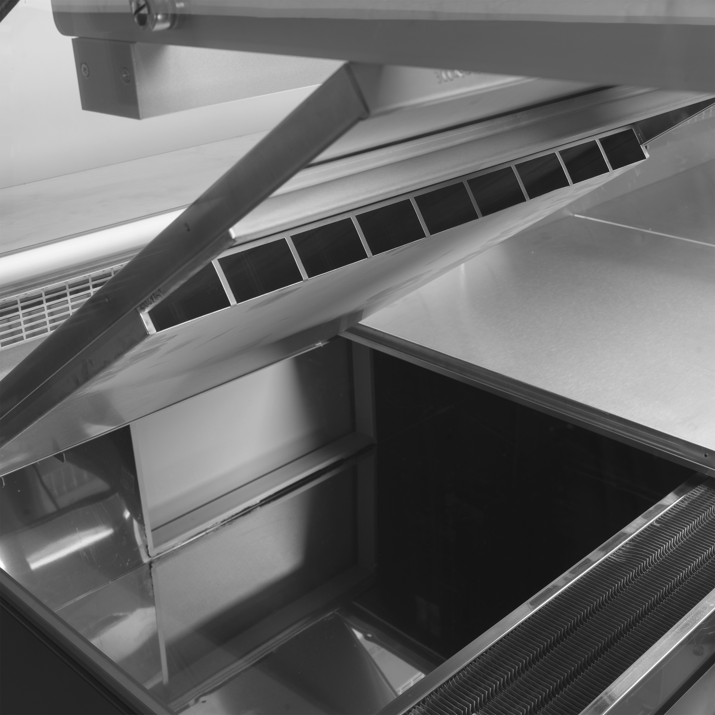 Vitrine de Charcutaria Refrigerada 900mm Vidro Anti-embaciamento