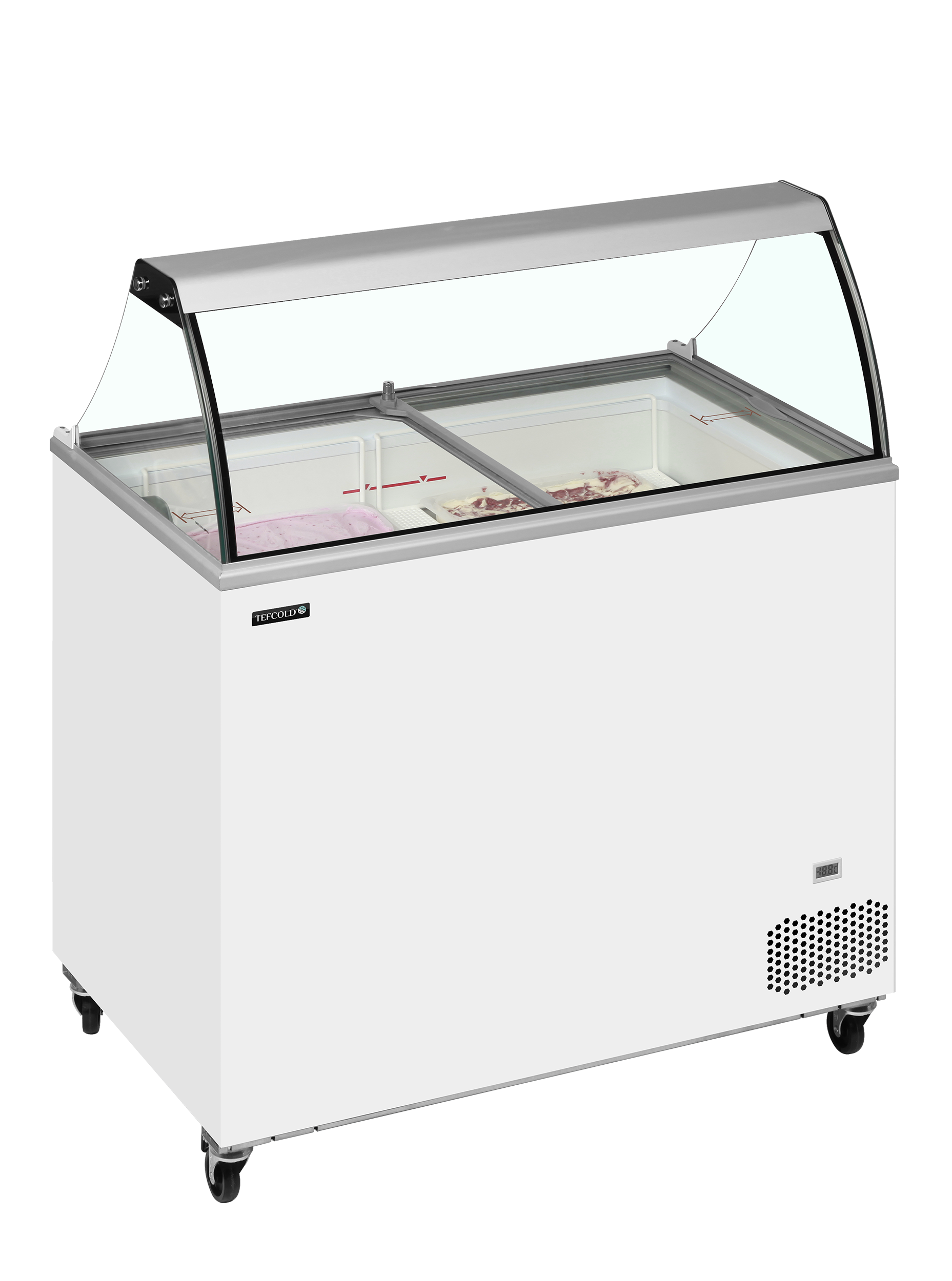 Vitrine Congeladora para Gelados 255L Tampas Deslizantes IC302SC-SO