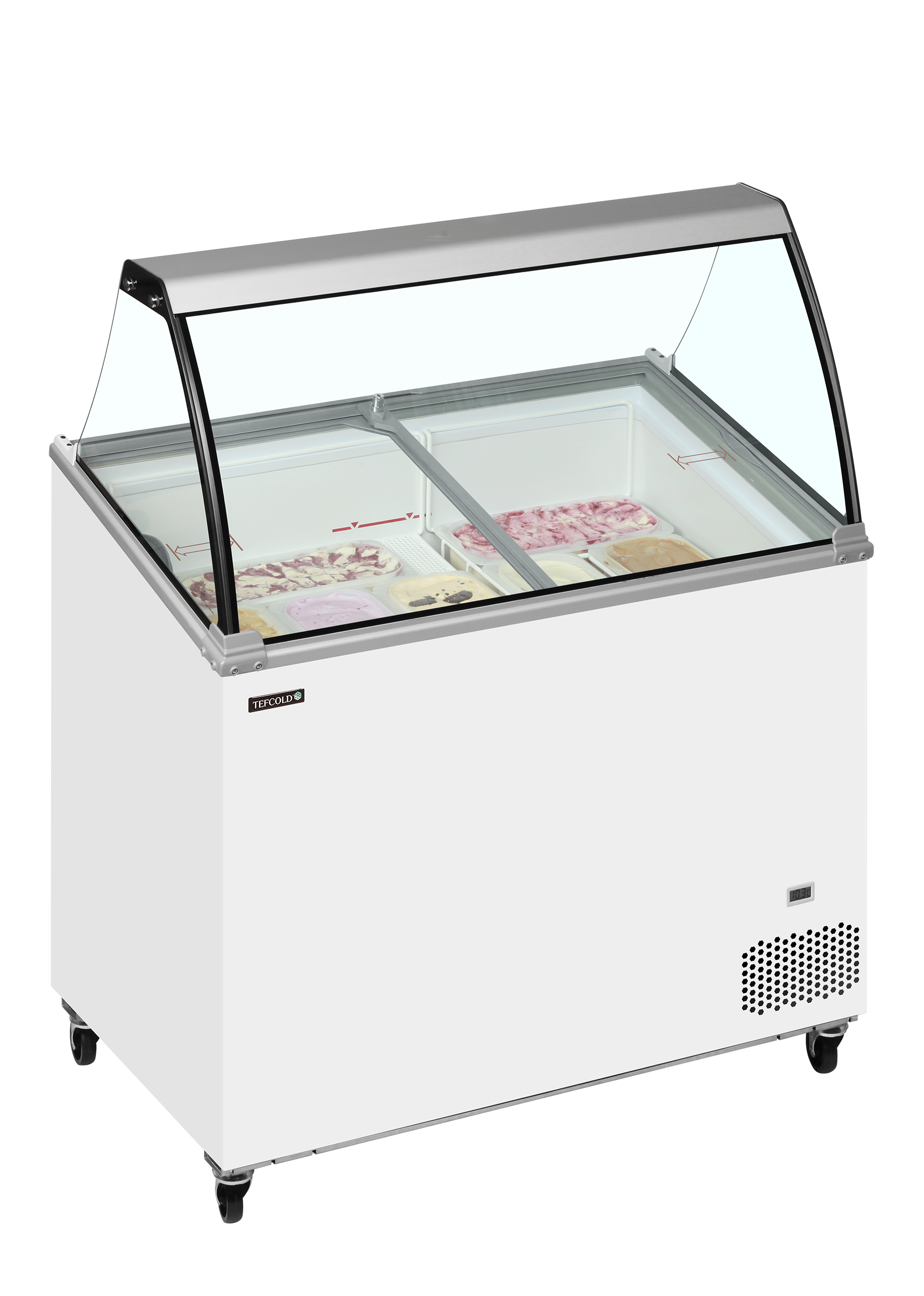 Vitrine Congeladora para Gelados 264L Vidro Curvo IC302SCE-SO