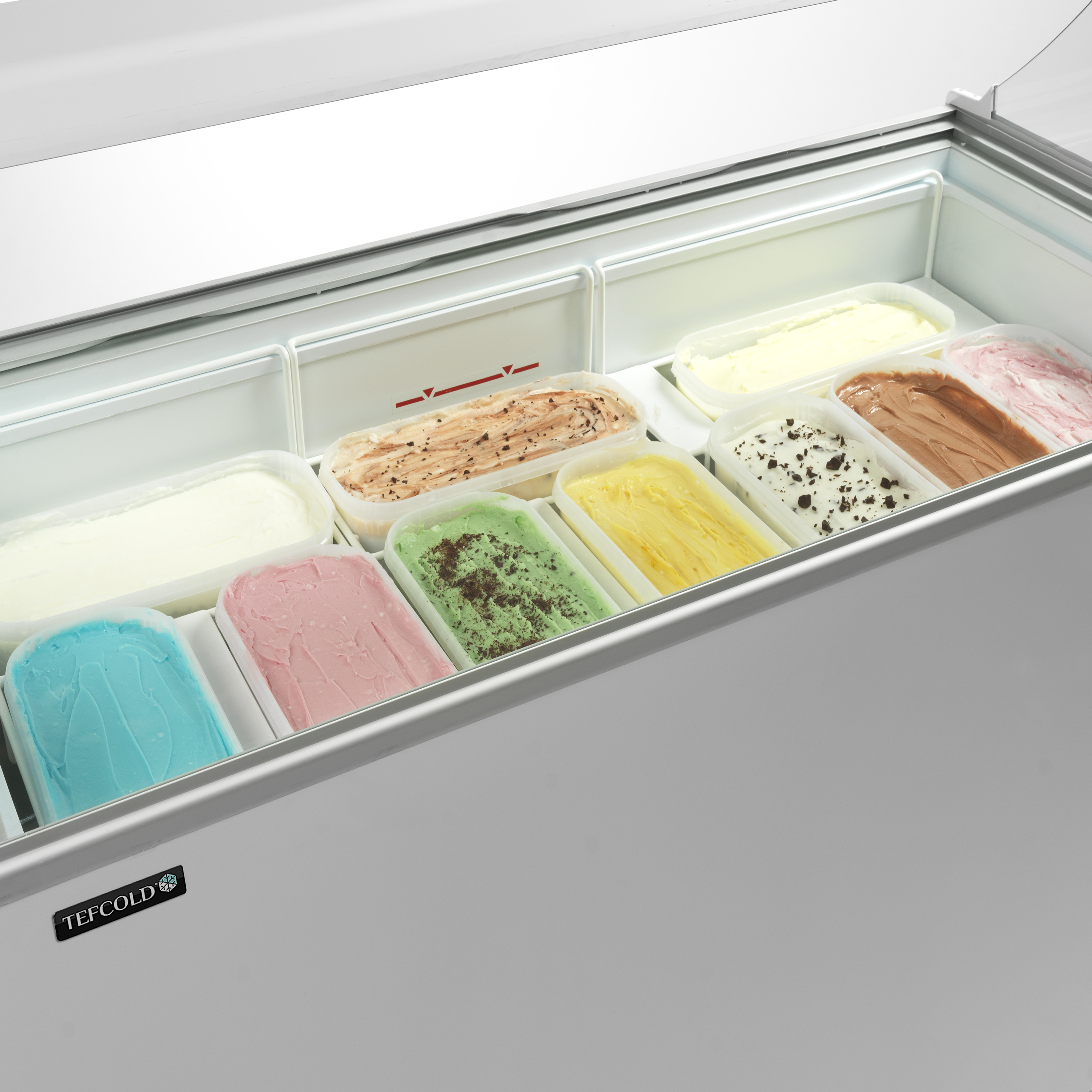 Vitrine Congeladora de Gelados 427L Tampas Deslizantes