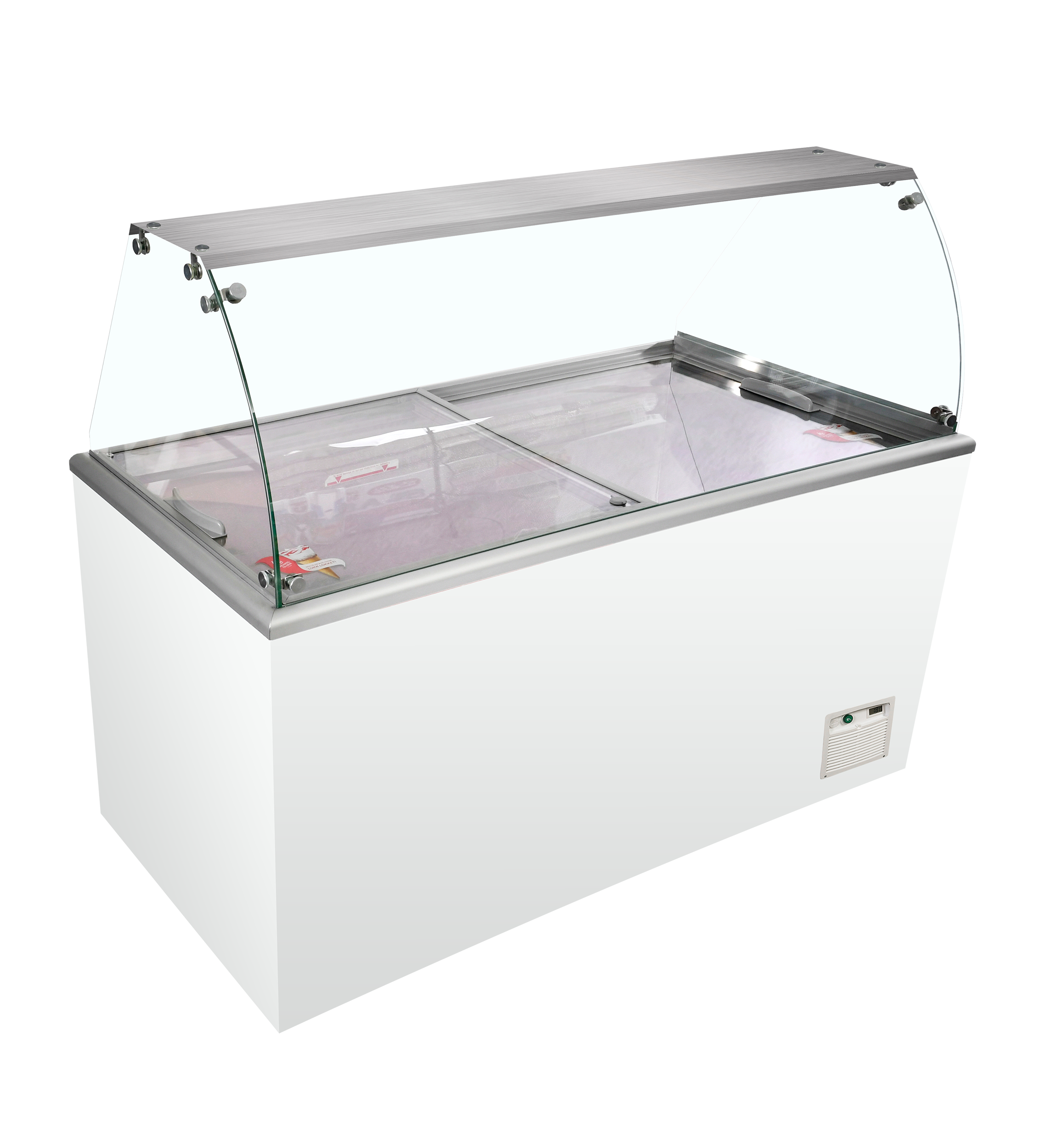 Vitrine Congeladora de Gelados 602L com Vidro Curvo ISOA14W1
