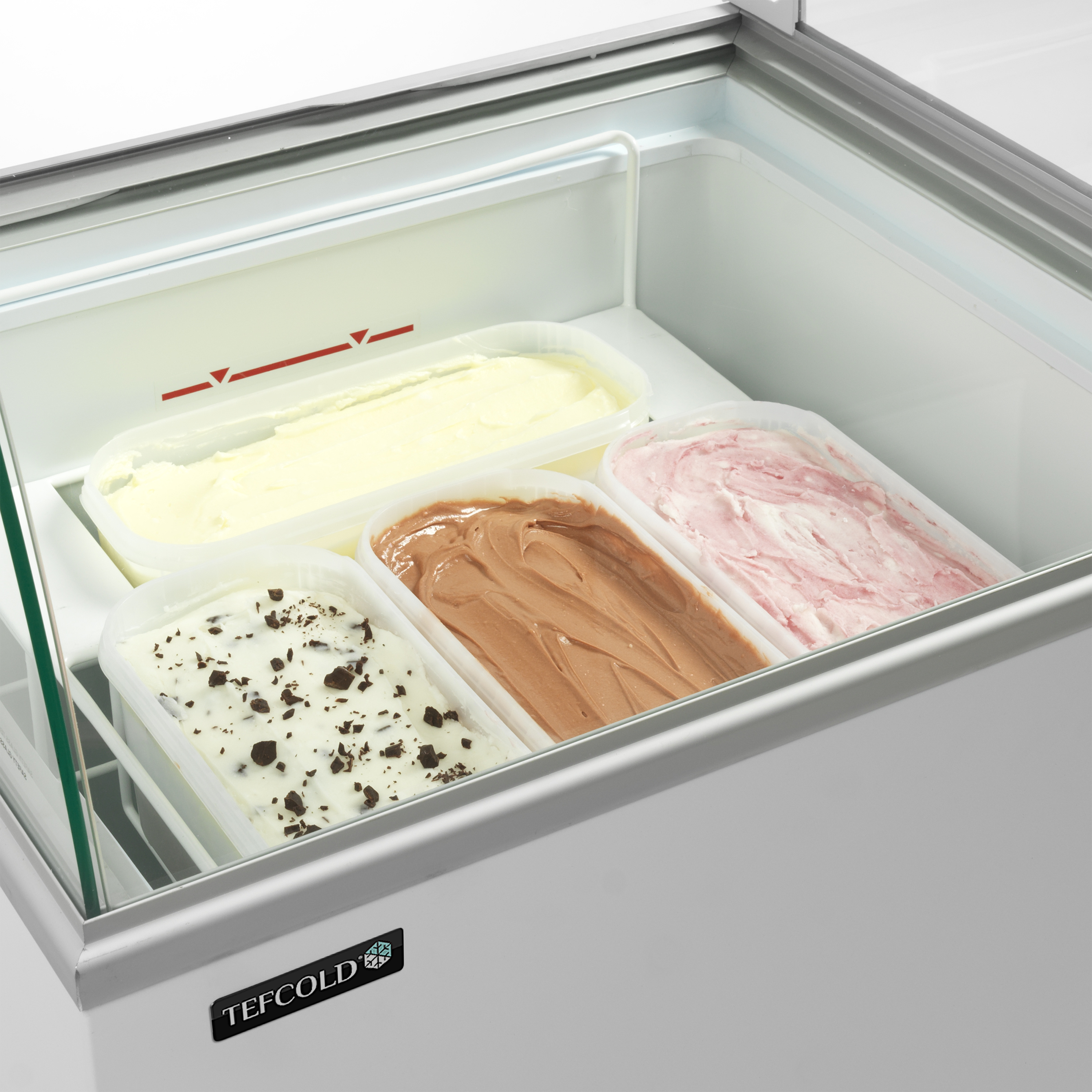 Vitrine Congeladora de Gelados 12x5L c/ Tampas Deslizantes