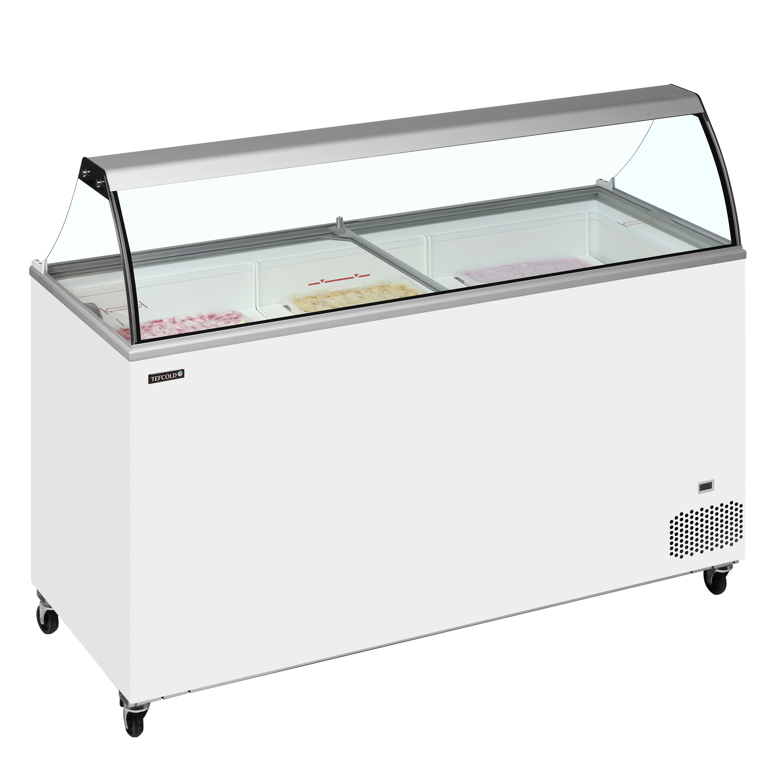 Vitrine Congeladora de Gelados 12x5L c/ Tampas Deslizantes