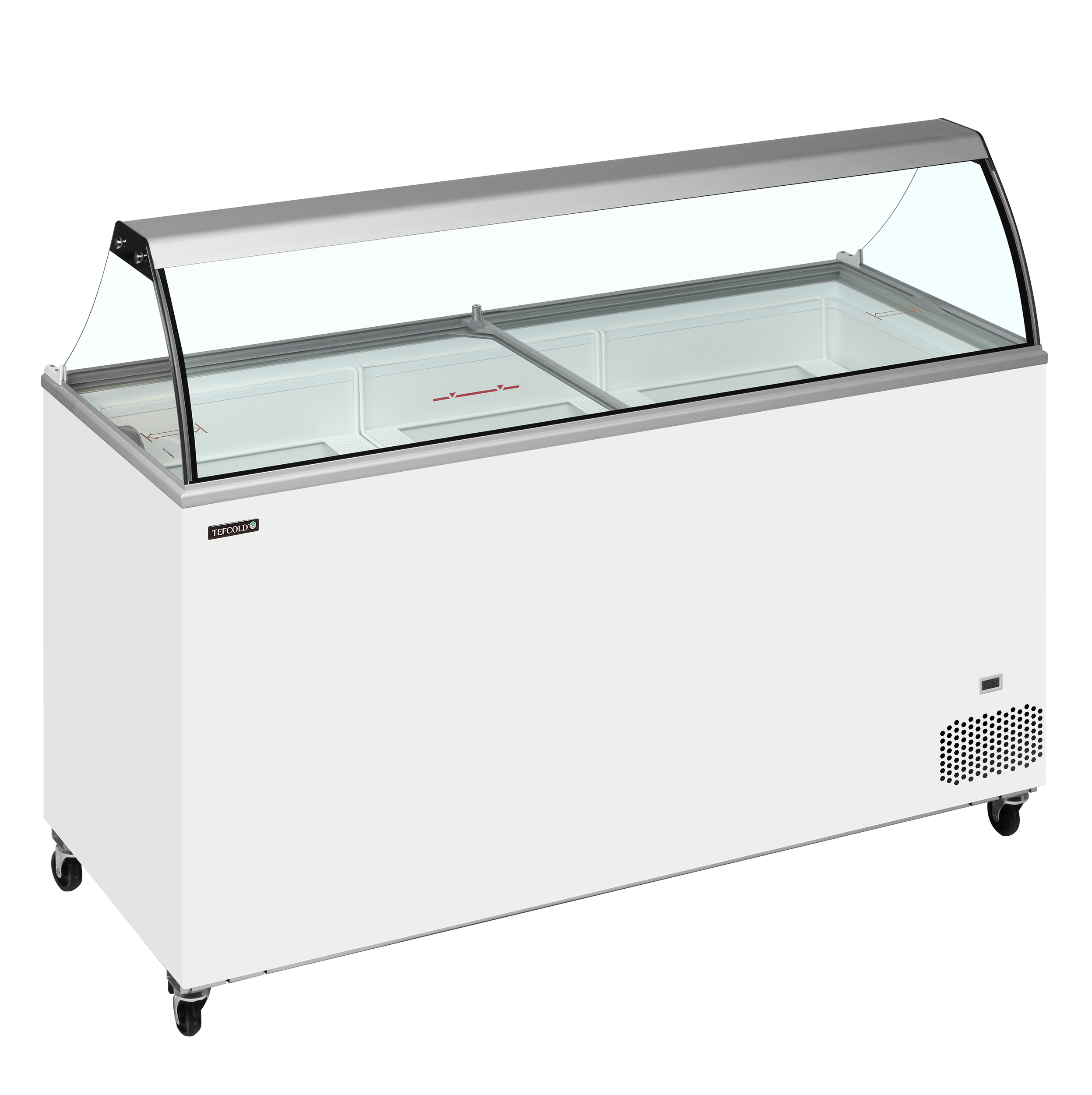 Vitrine Congeladora de Gelados 12x5L c/ Tampas Deslizantes