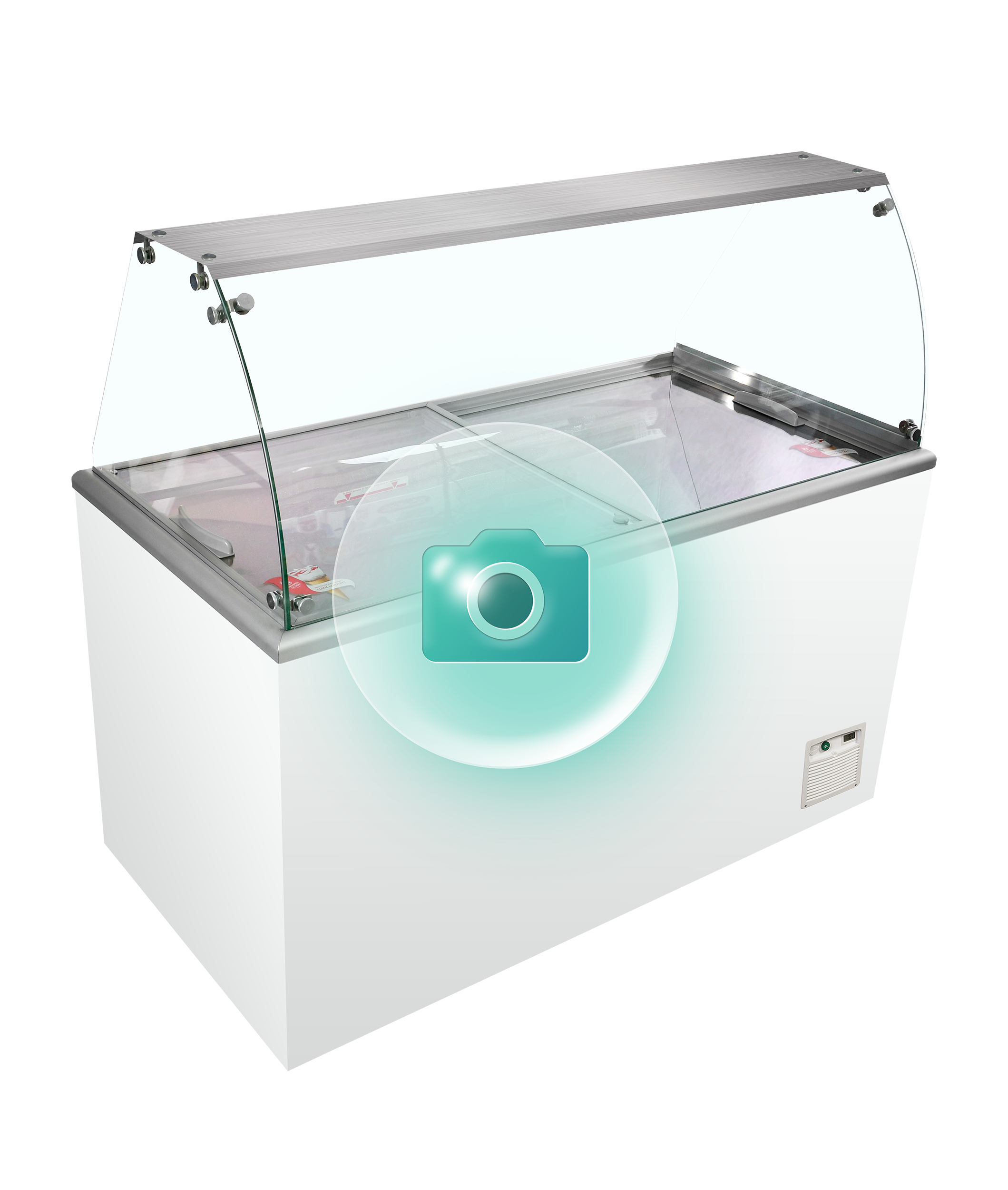 Vitrine Congeladora de Gelados IDA400-W1+ 426L