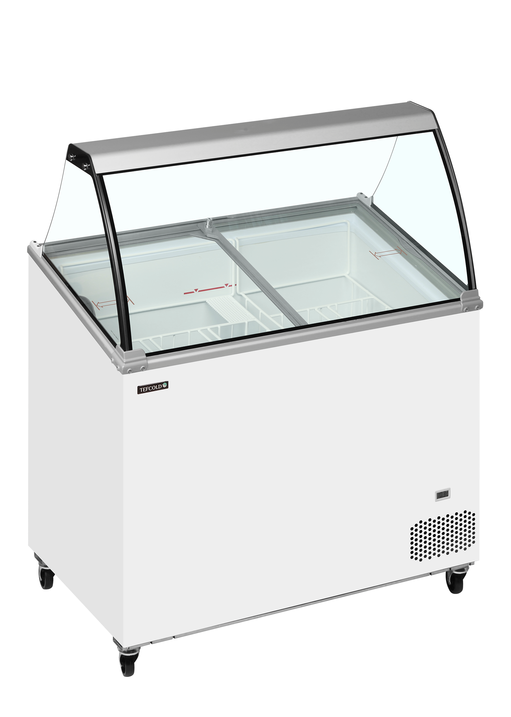 Vitrine Congeladora de Gelados 7x5L Vidro Curvo IC301SCE+SO