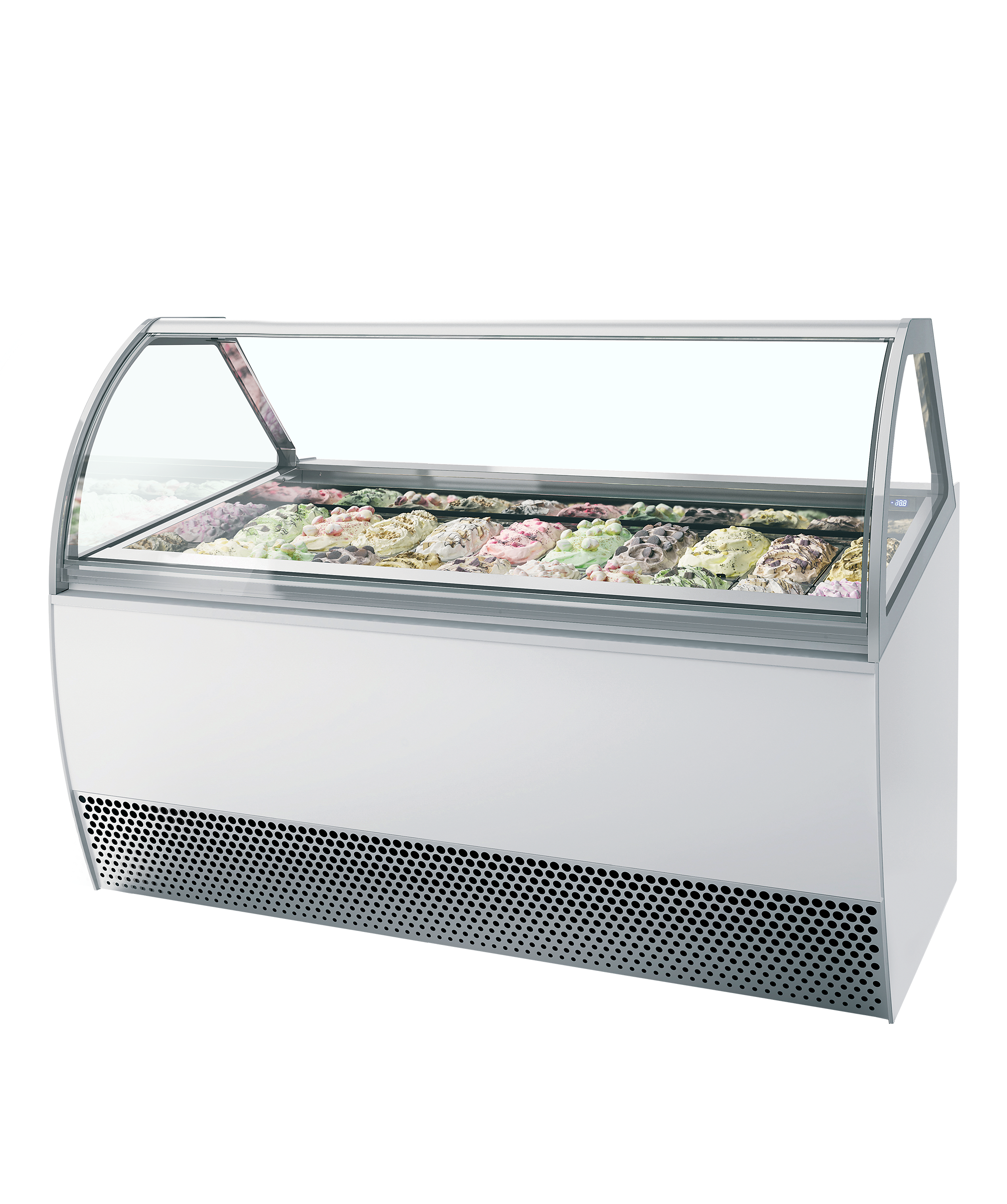 Vitrine Expositora Congeladora Vidro Curvo LX20
