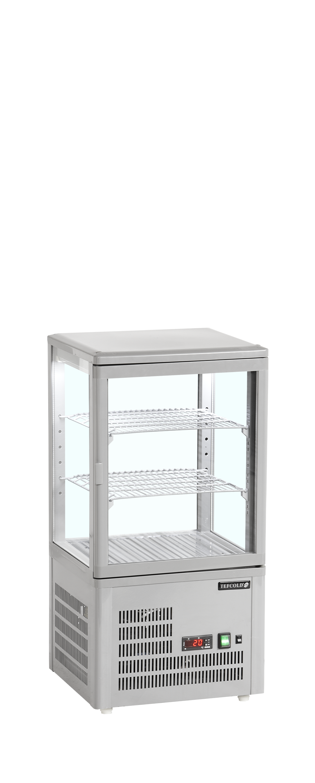 Vitrine Expositora Refrigerada 60L Cinzenta UPD60