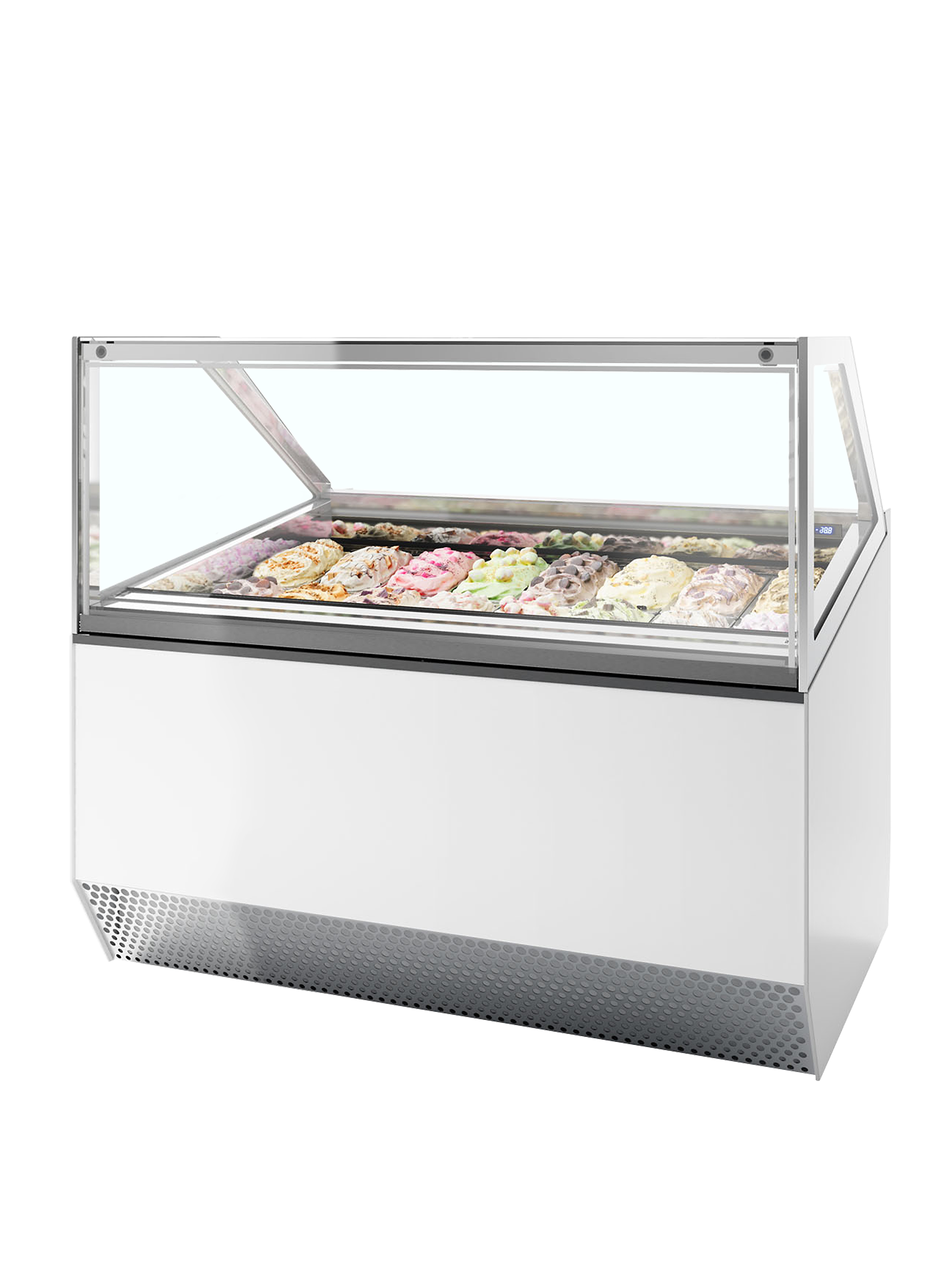 Vitrine de Gelados Profissional Ventilada 16 Tabuleiros