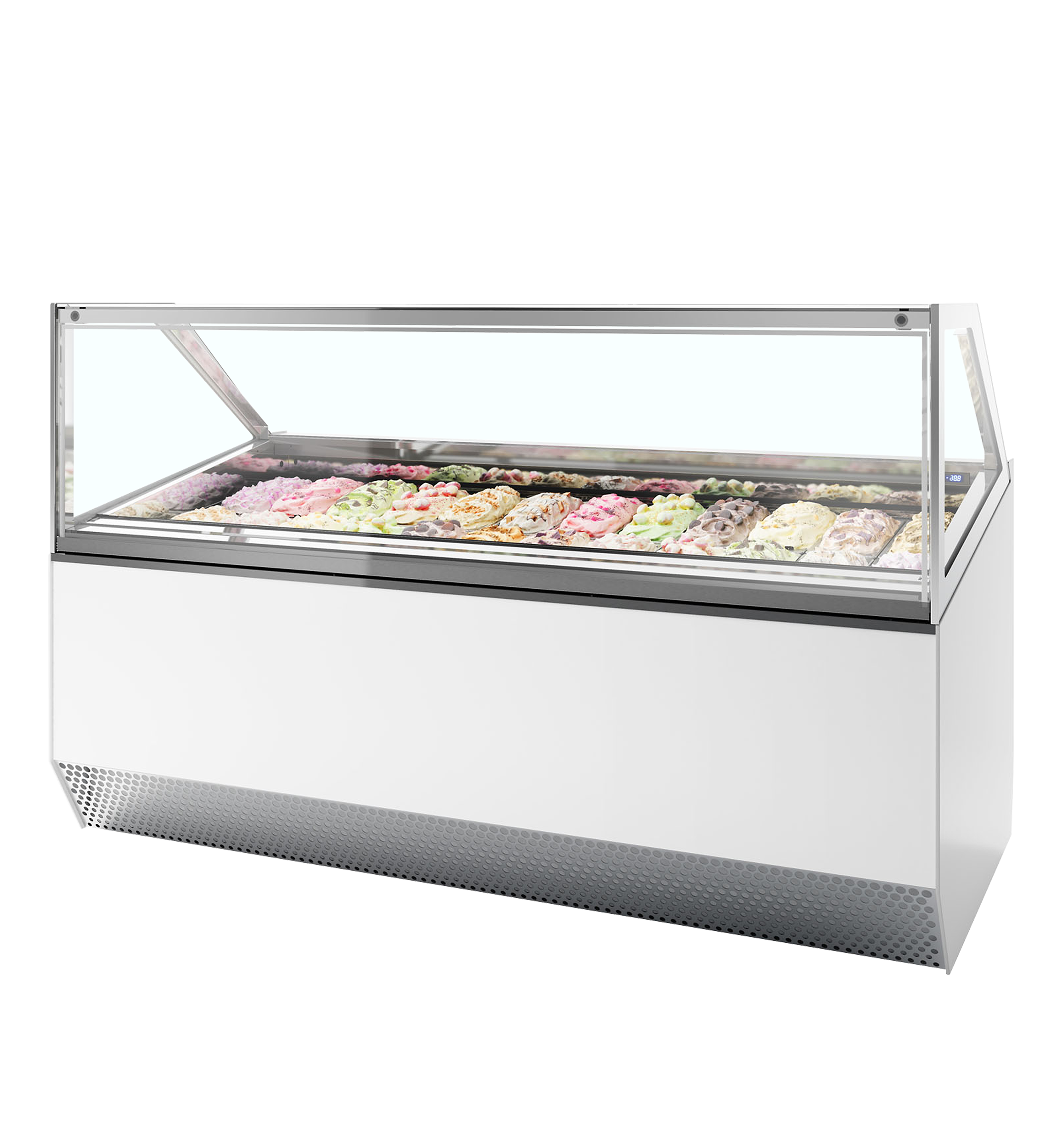 Vitrine de Gelados Profissional Ventilada 24 Tabuleiros
