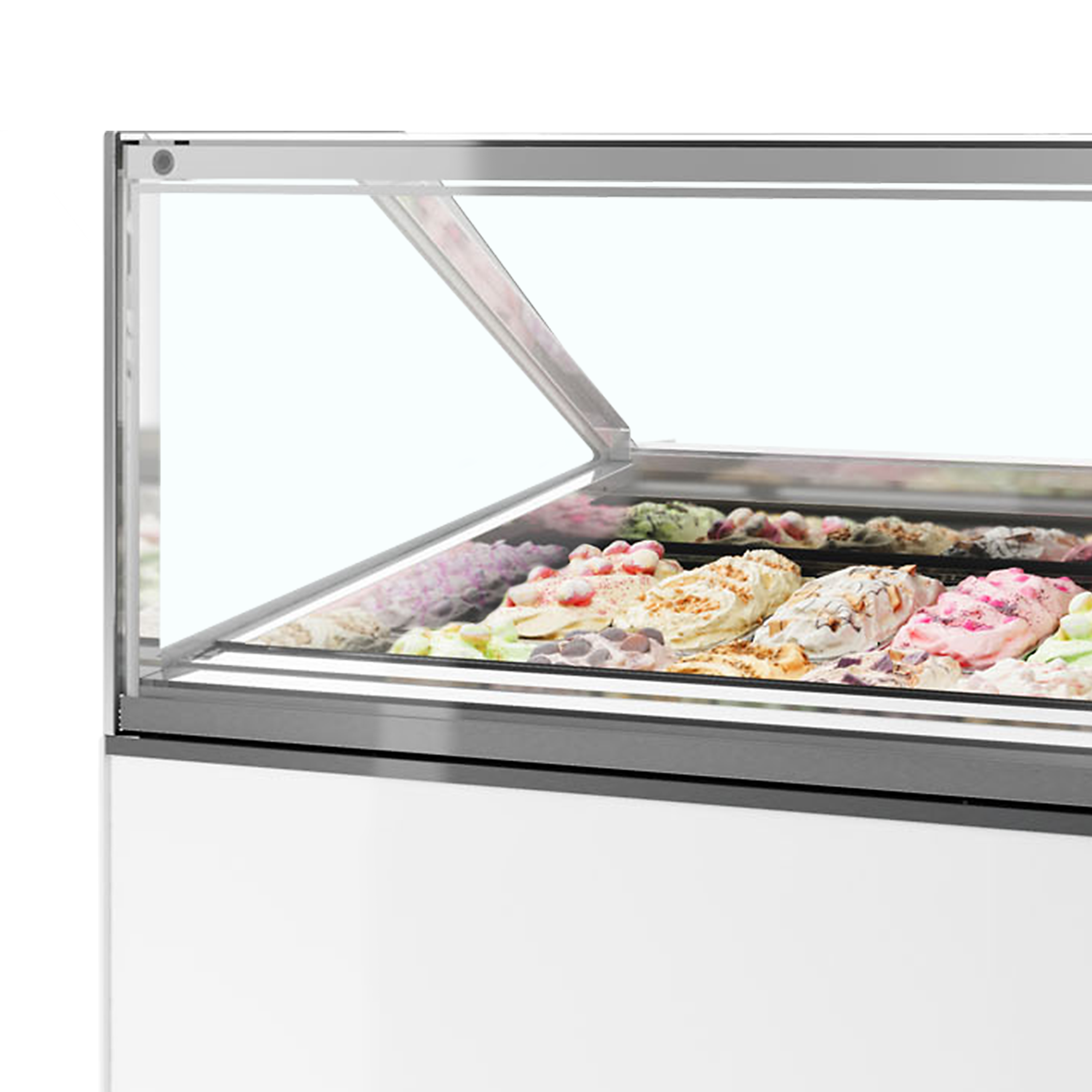 Vitrine de Gelados Profissional Ventilada 24 Tabuleiros