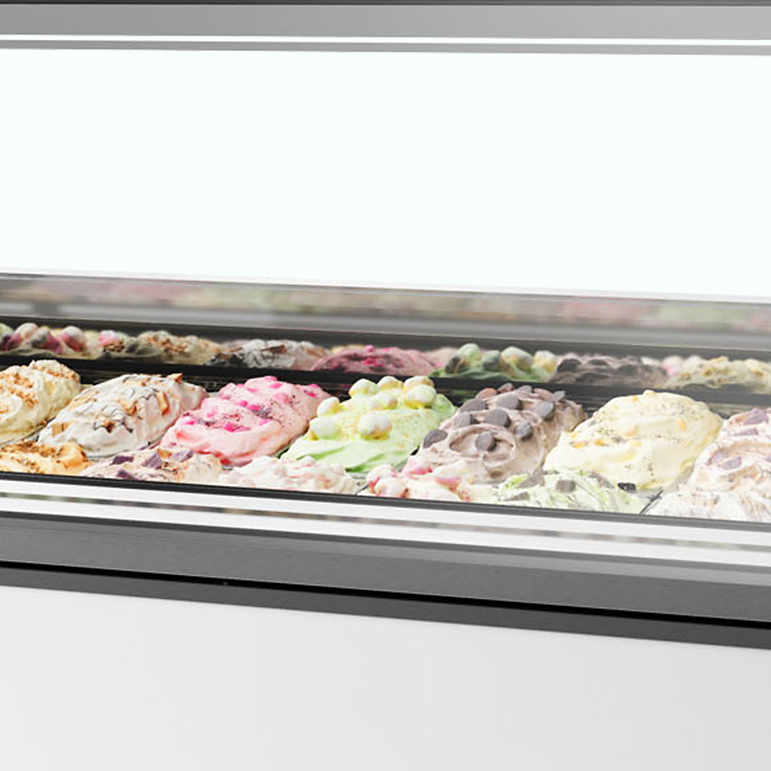 Vitrine de Gelados Profissional Ventilada 24 Tabuleiros