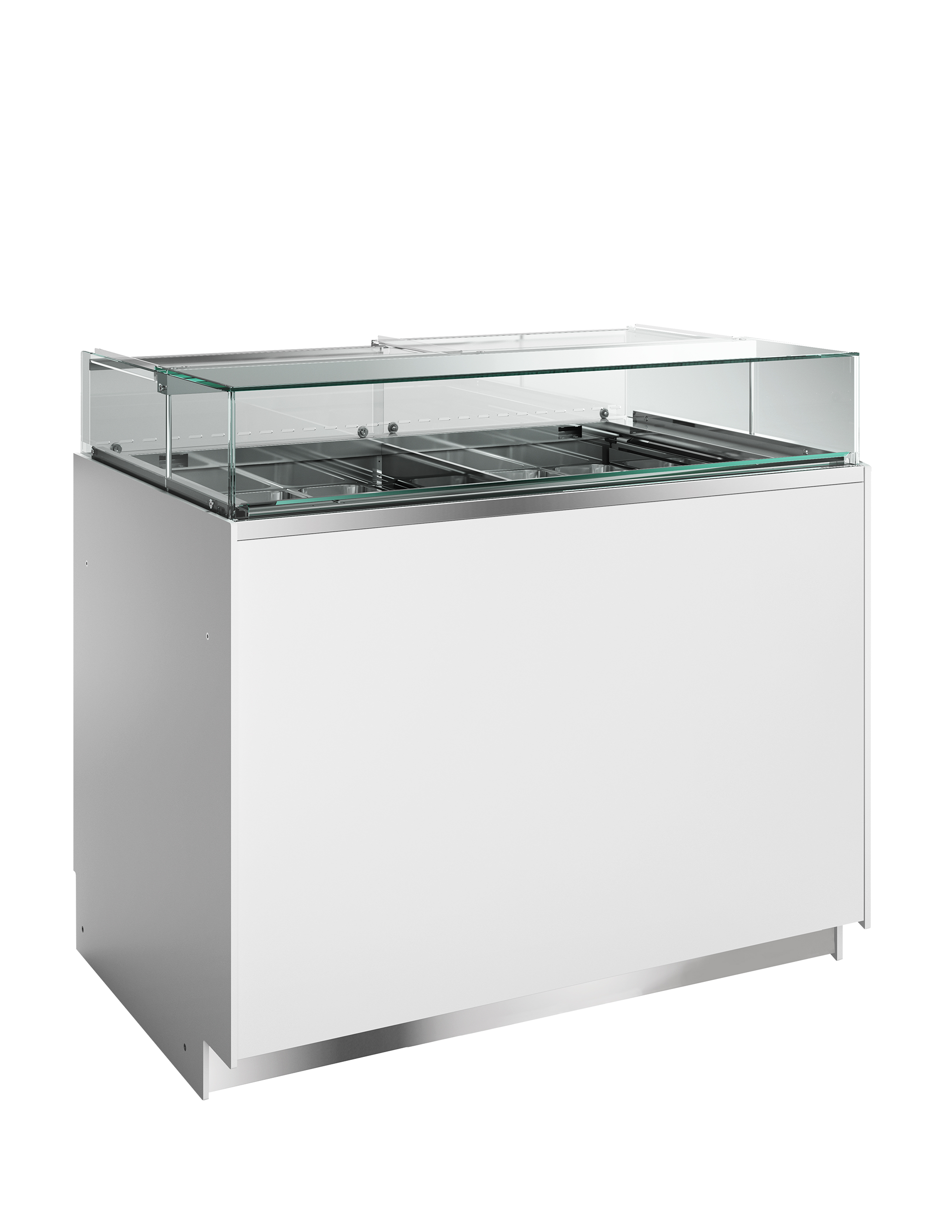 Vitrine de Gelados DELTA NEW Zona Dupla 12 Tabuleiros 1270mm